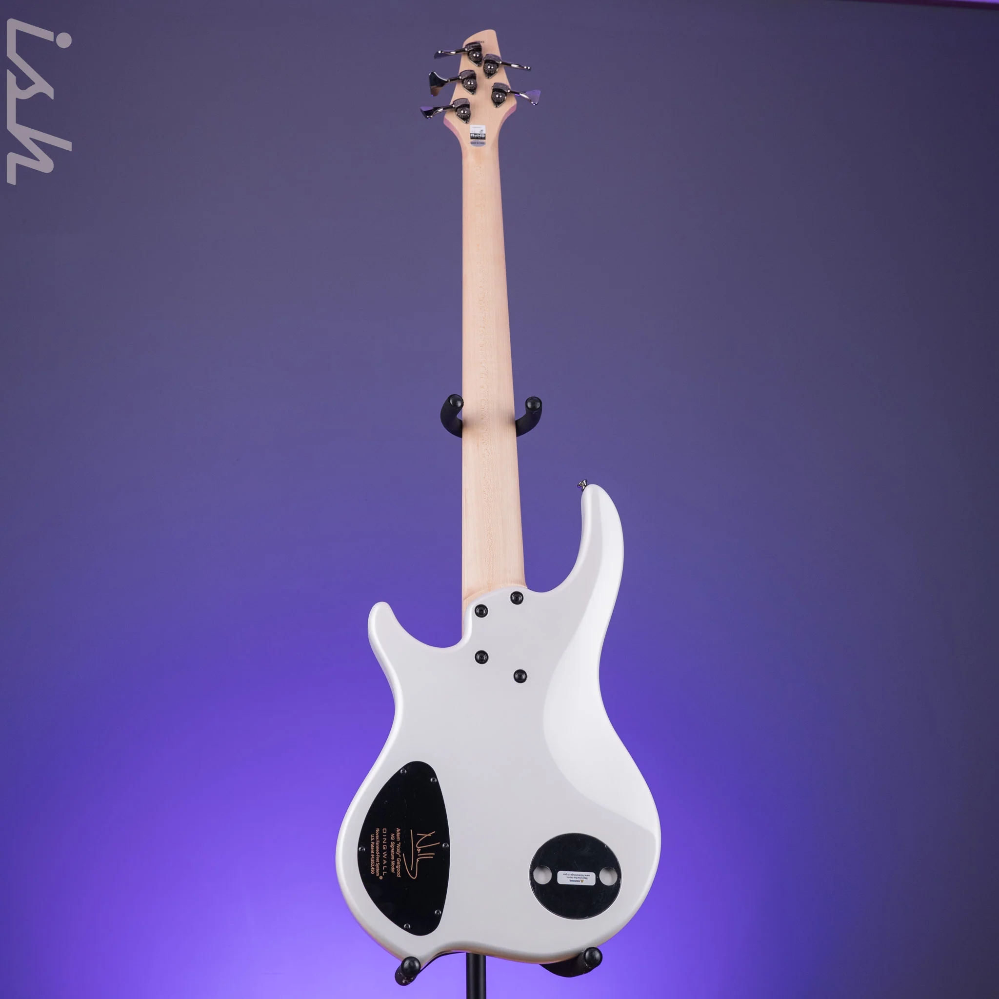 Dingwall NG-3 5-String Bass Matte Ducati Pearl White - Image 6