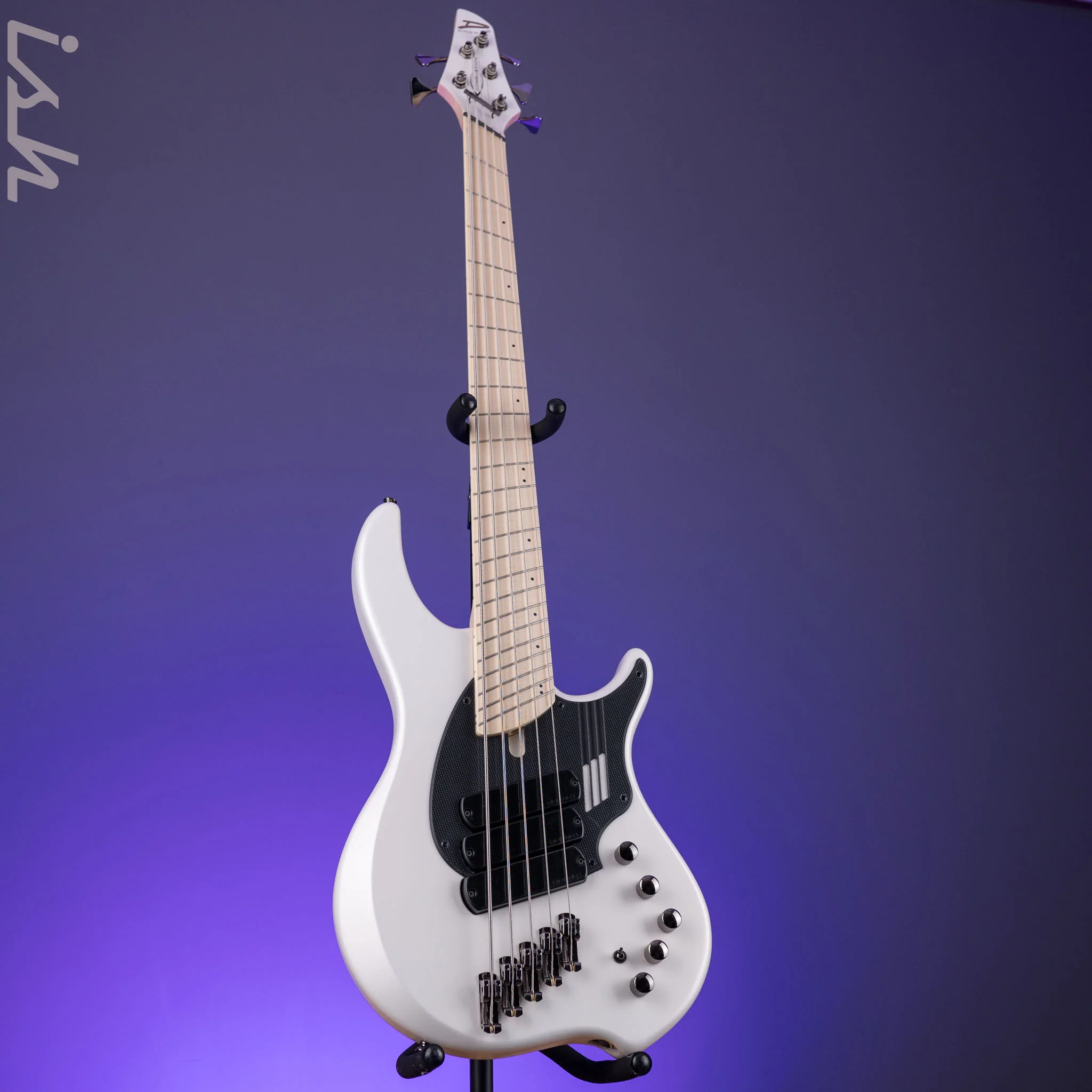 Dingwall NG-3 5-String Bass Matte Ducati Pearl White B-Stock - Image 2