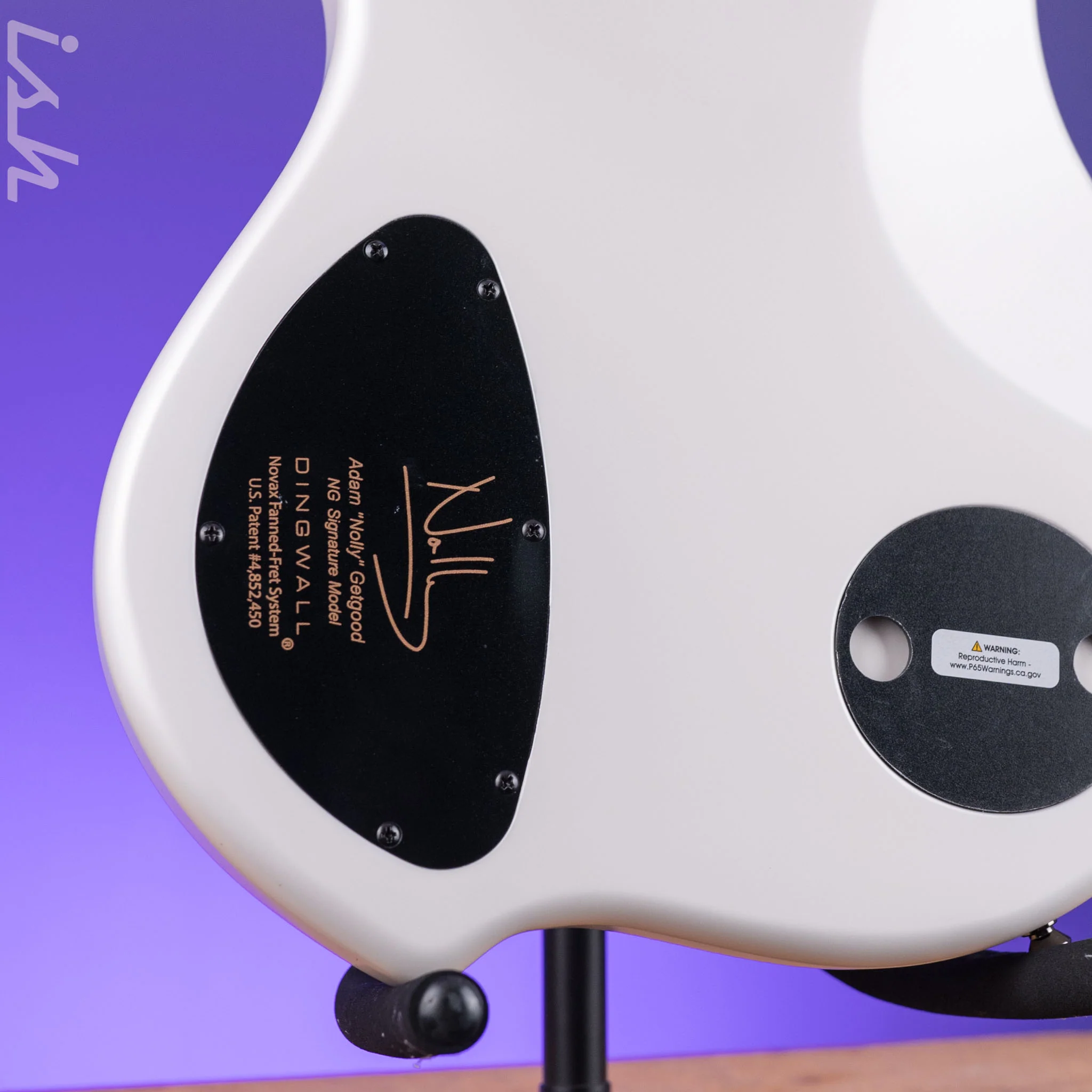 Dingwall NG-3 5-String Bass Matte Ducati Pearl White B-Stock - Image 9