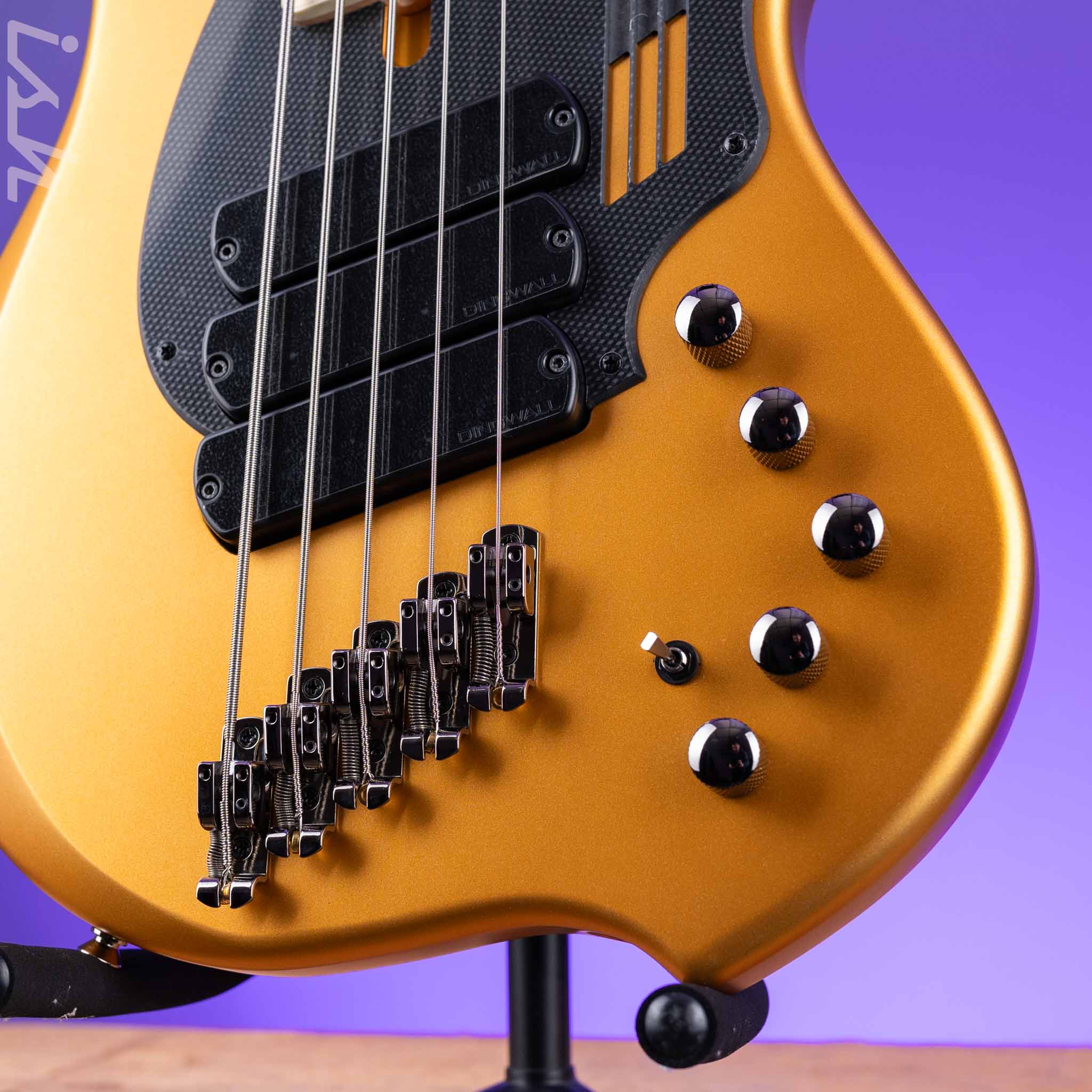 Dingwall NG-3 5-String Bass Matte Gold Metallic - Image 4