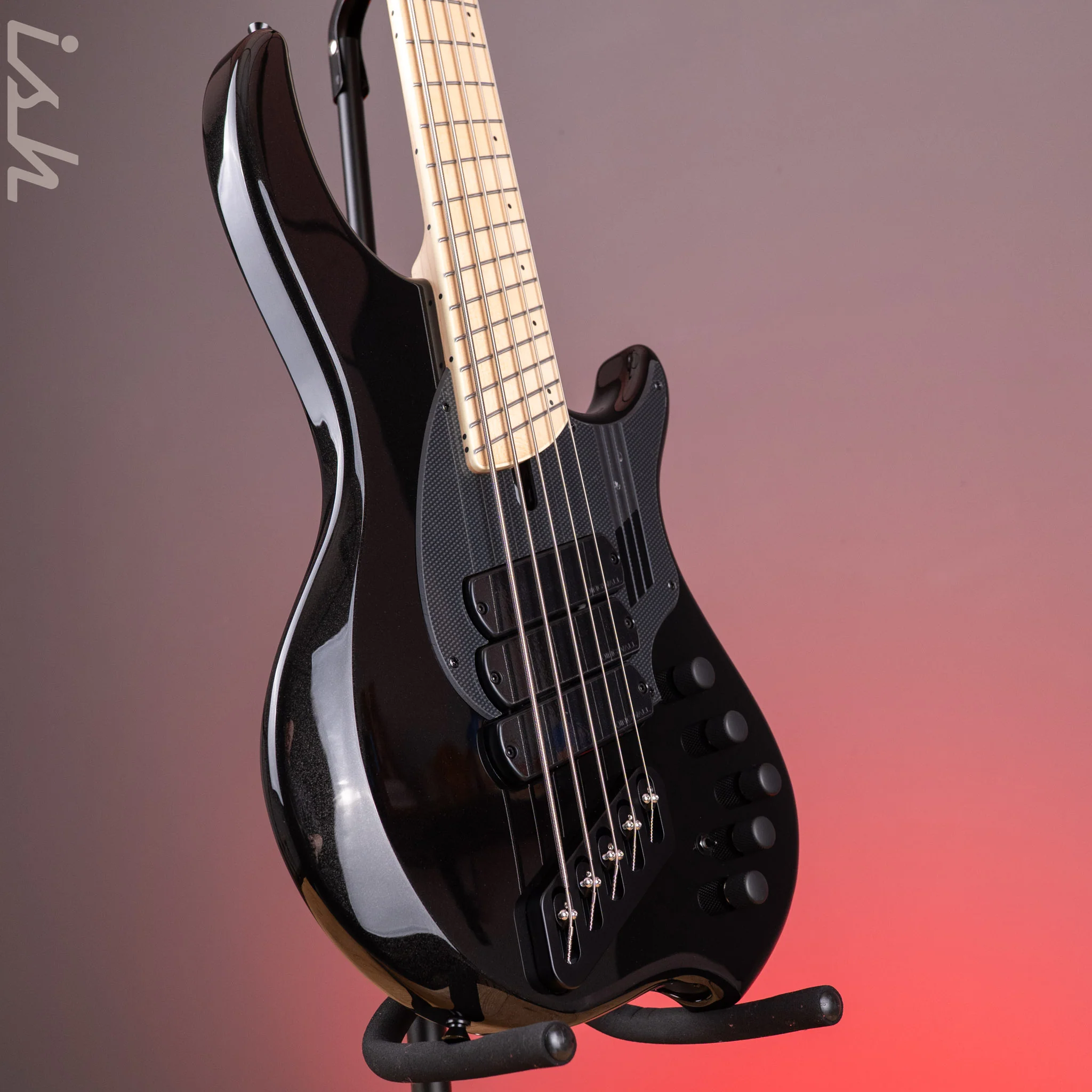 Dingwall NG-3 5-String Bass Metallic Black - Image 3