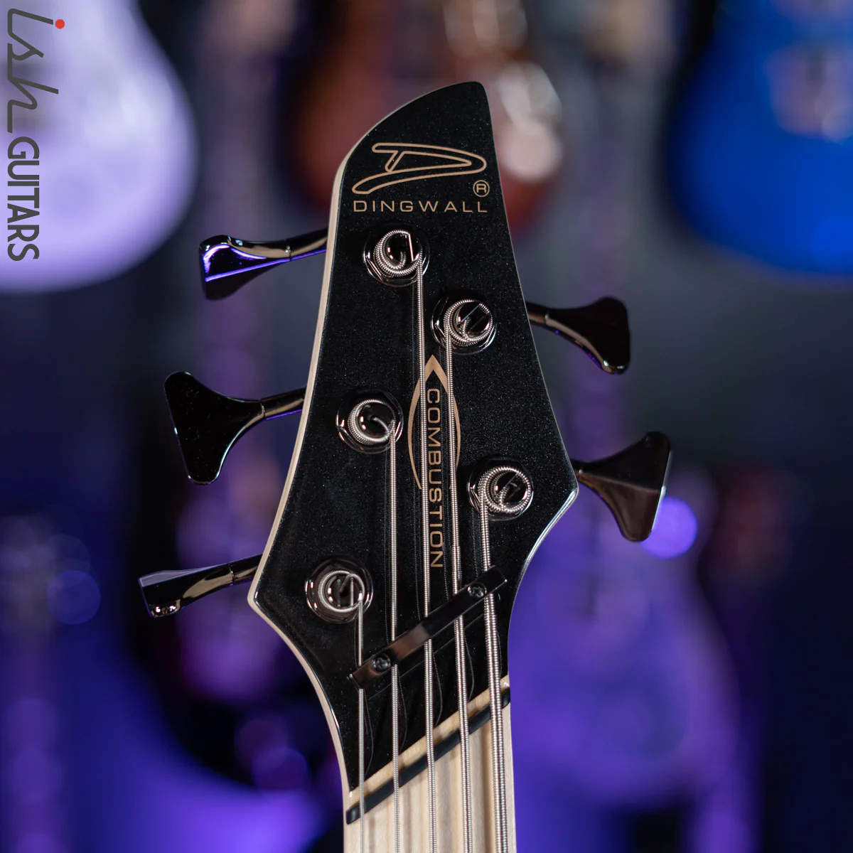 Dingwall NG-3 5-String Left Hand Bass Metallic Black Gloss - Image 5