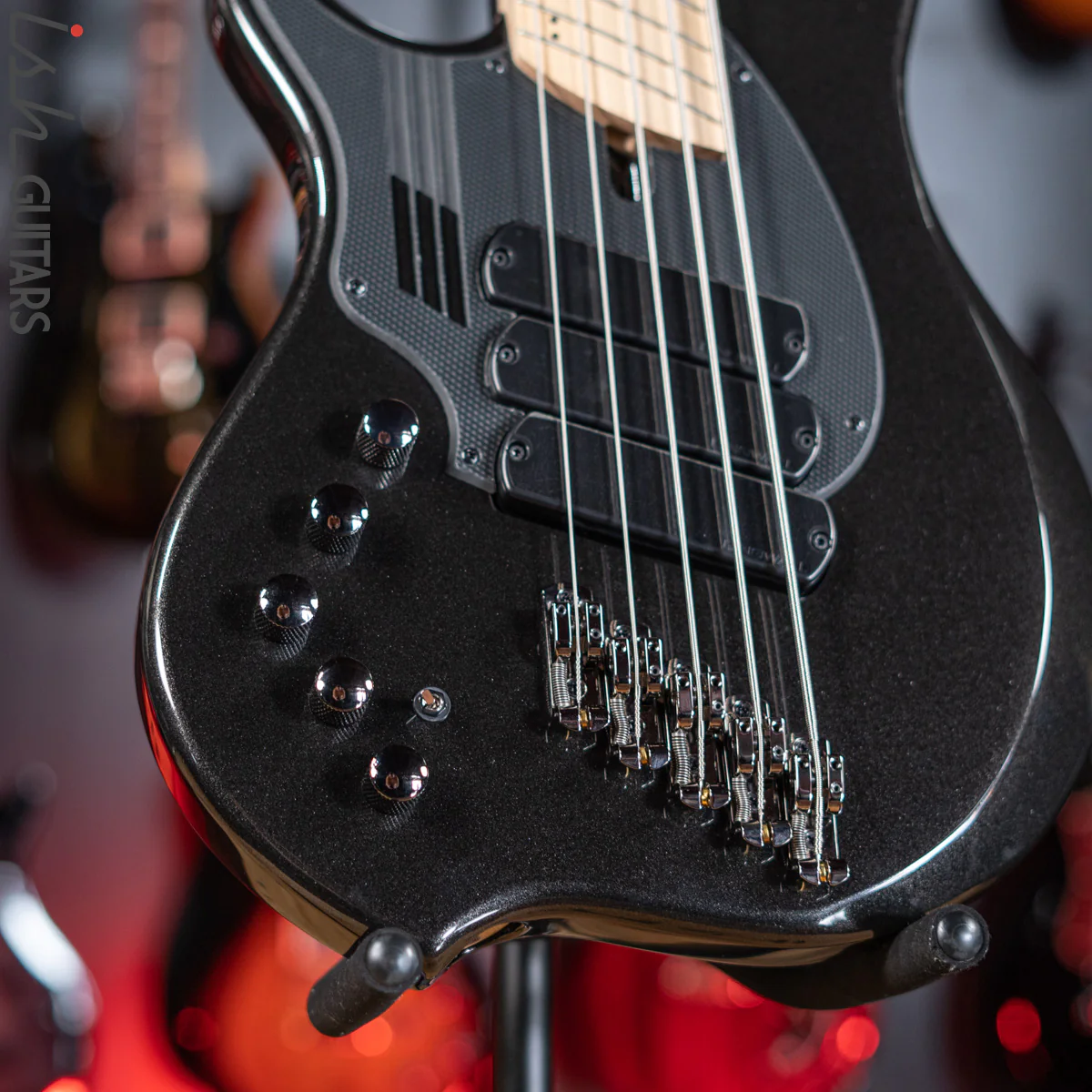 Dingwall NG-3 5-String Left Handed Bass Metallic Black - Image 5