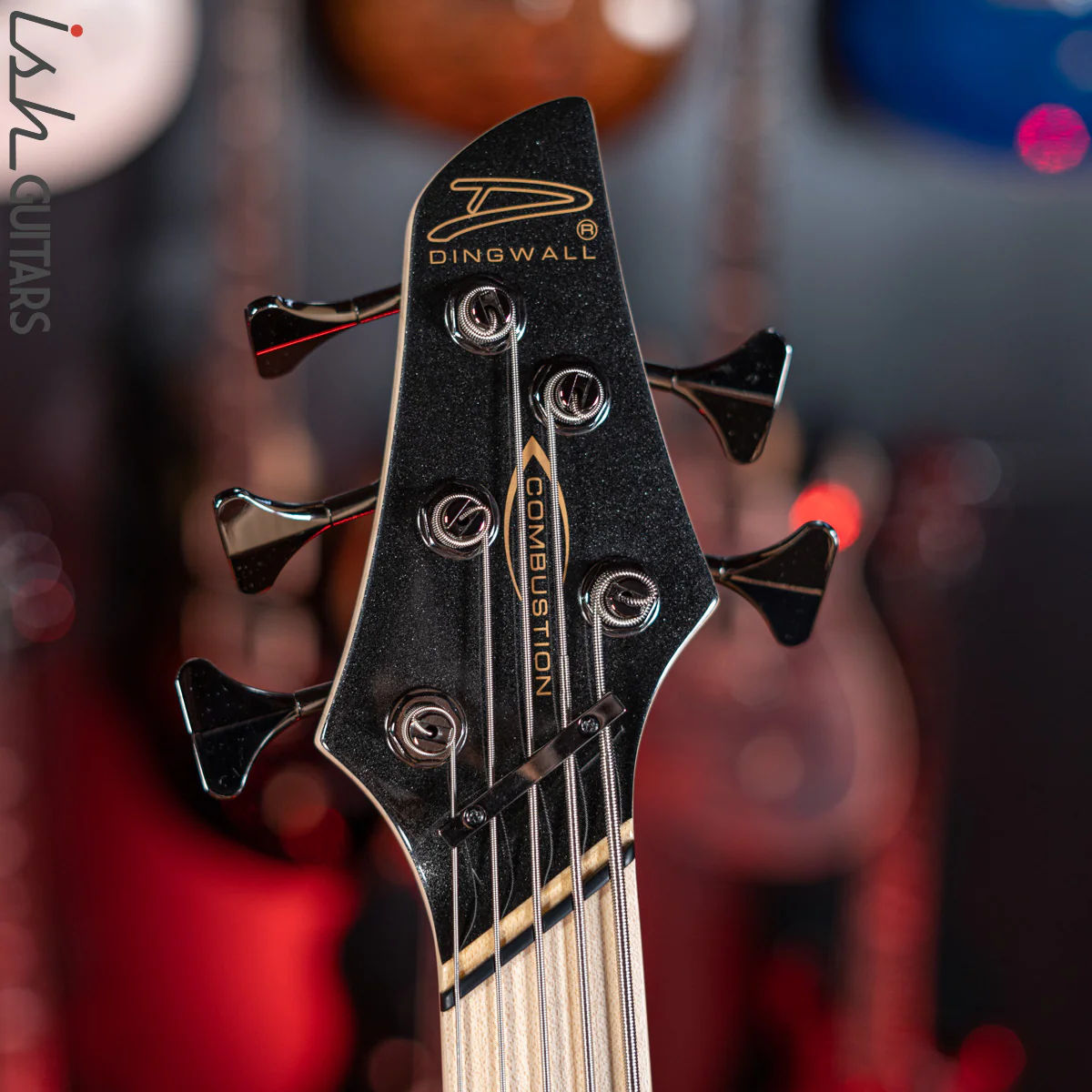 Dingwall NG-3 5-String Left Handed Bass Metallic Black - Image 6