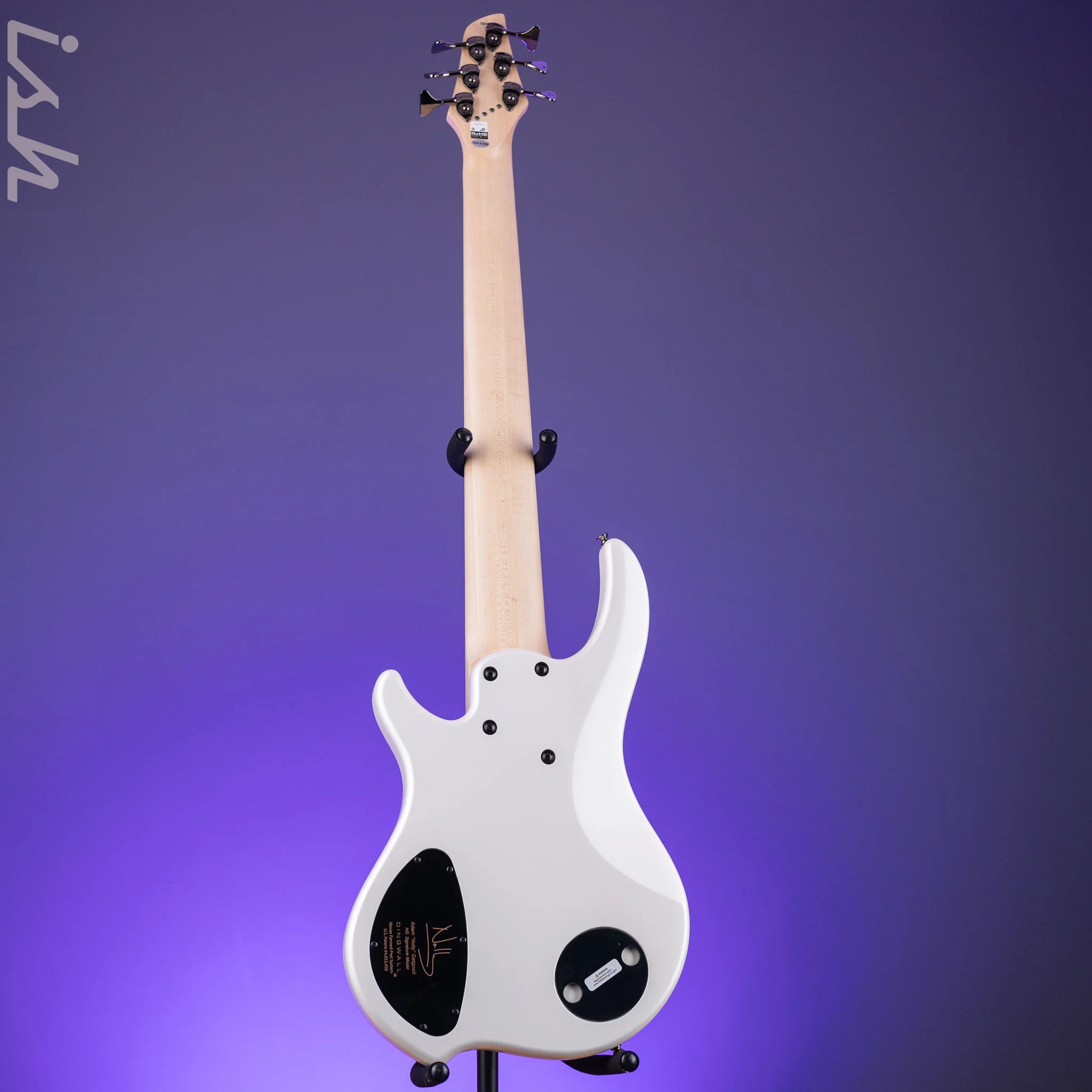 Dingwall NG-3 6-String Bass Matte Ducati Pearl White - Image 6