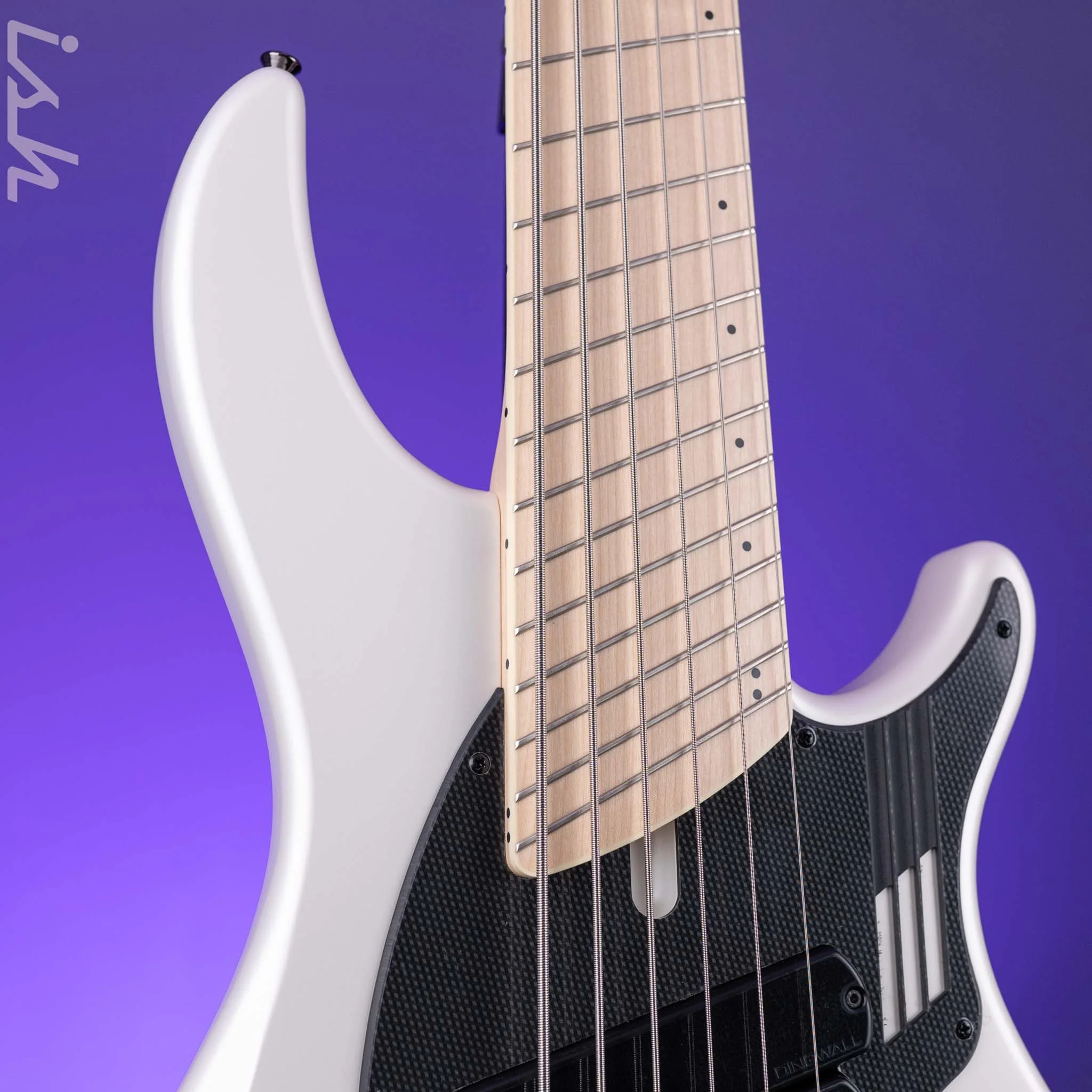 Dingwall NG-3 6-String Bass Matte Ducati Pearl White - Image 3