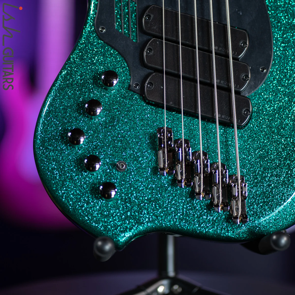 Dingwall Left Handed NG-3 5-String Gloss Metalflake Aquamarine - Image 4