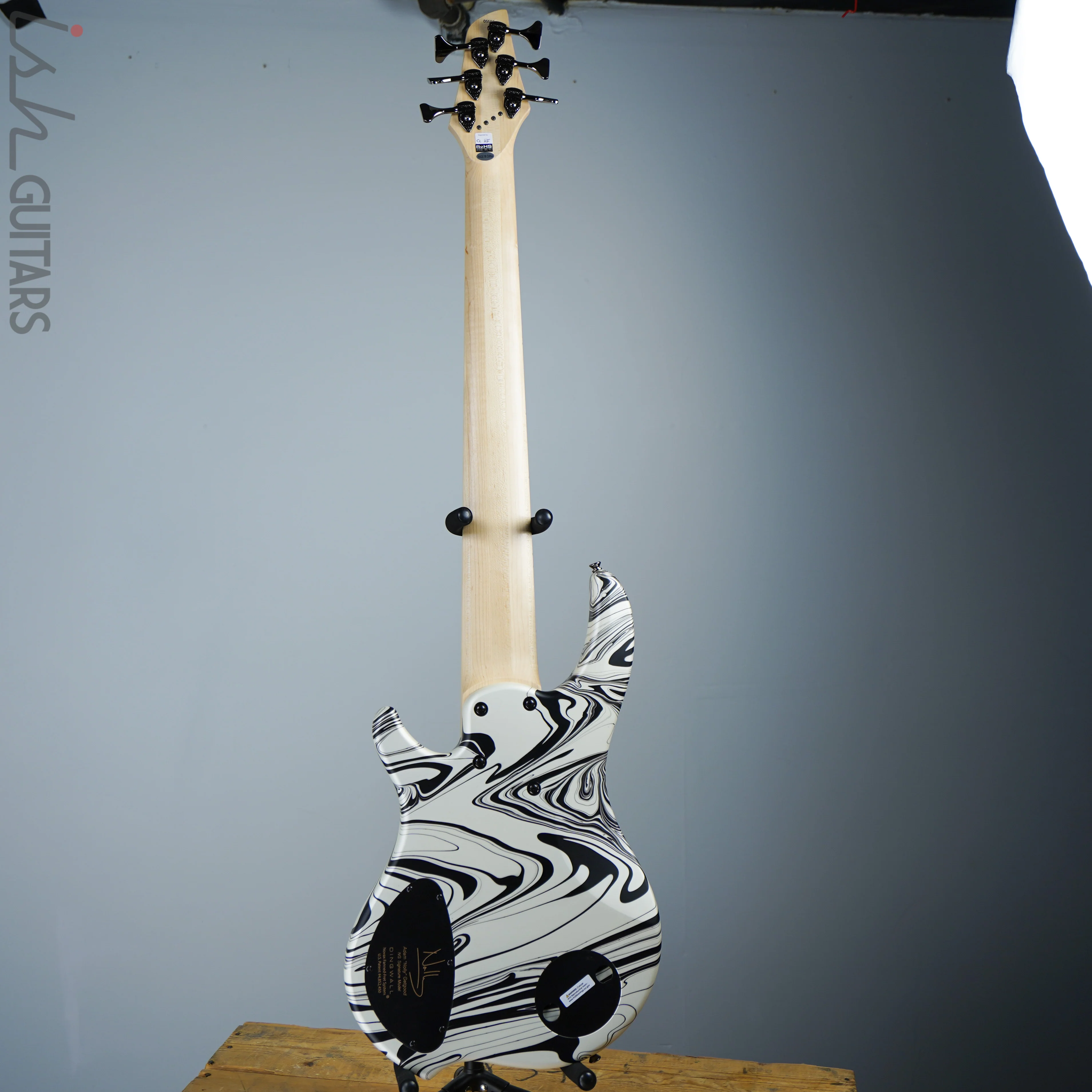 Dingwall NG3 Ducati White Swirl 6 String B-Stock - Image 6