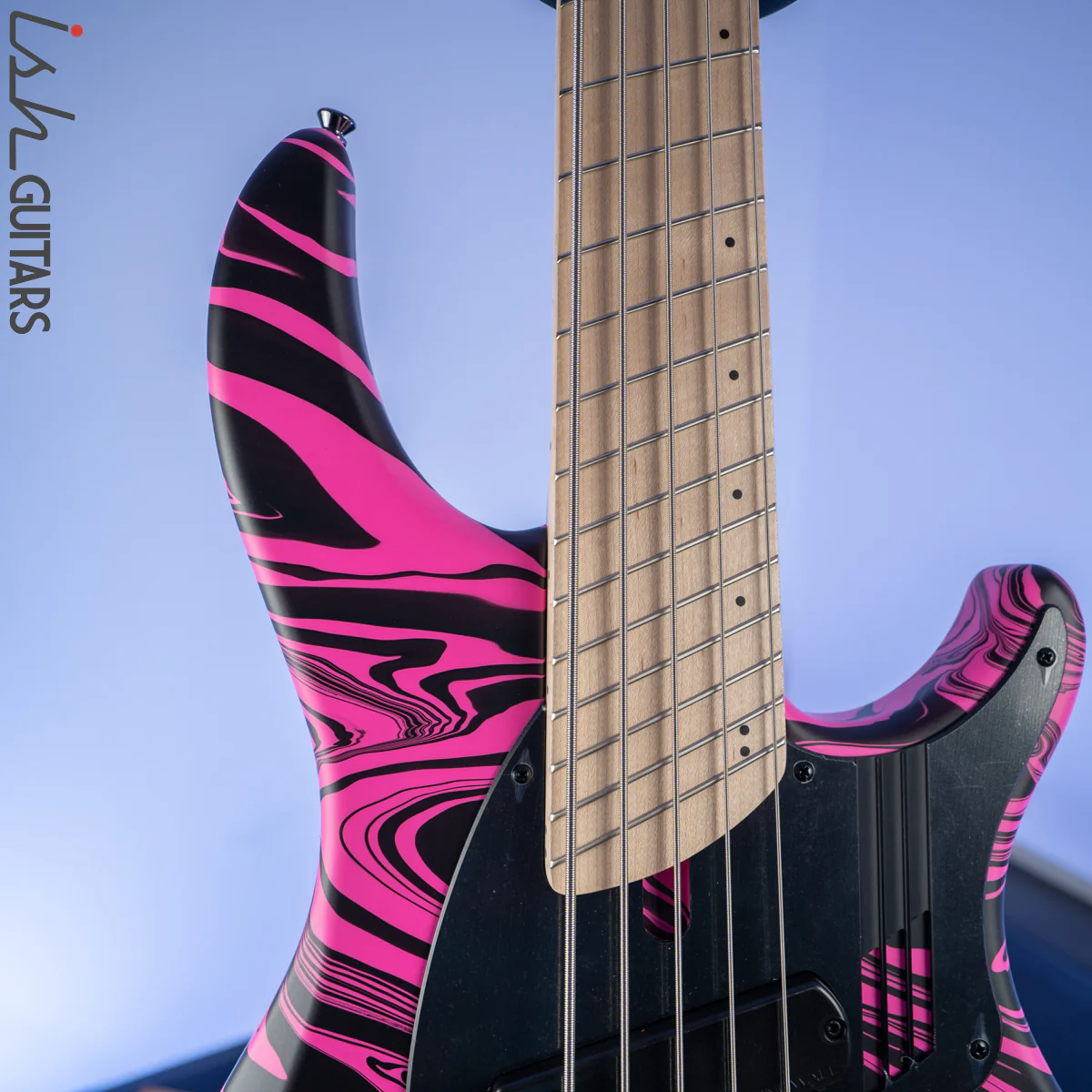Dingwall NG-3 Matte Pink Swirl 5-String Bass - Image 3