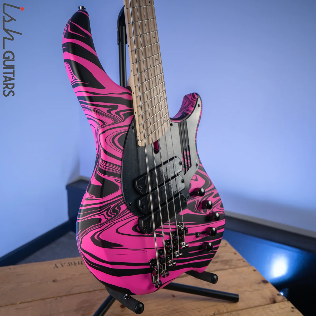 Dingwall NG-3 Matte Pink Swirl 5-String Bass - Image 5