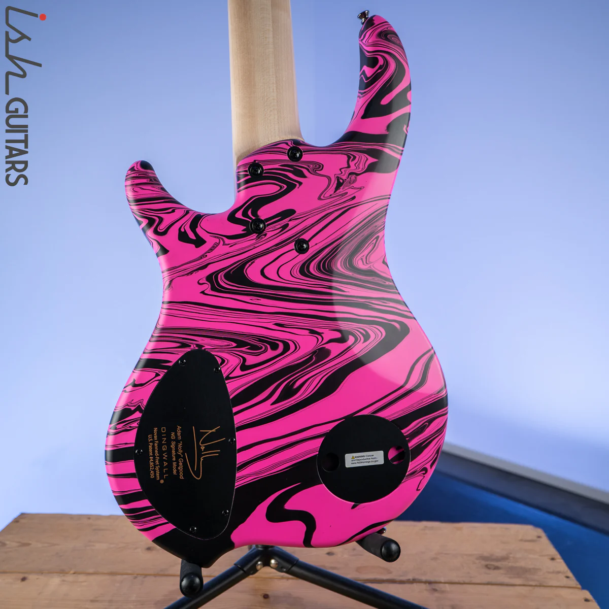 Dingwall NG-3 Matte Pink Swirl 5-String Bass - Image 8