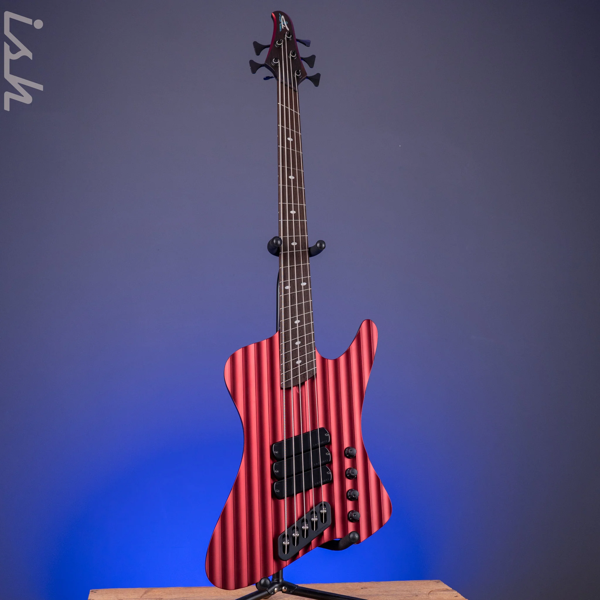 Dingwall Rob van der Loo Signature D-Roc Custom 5-String Bass Matte Candy Pearl Wild Cherry - Image 2