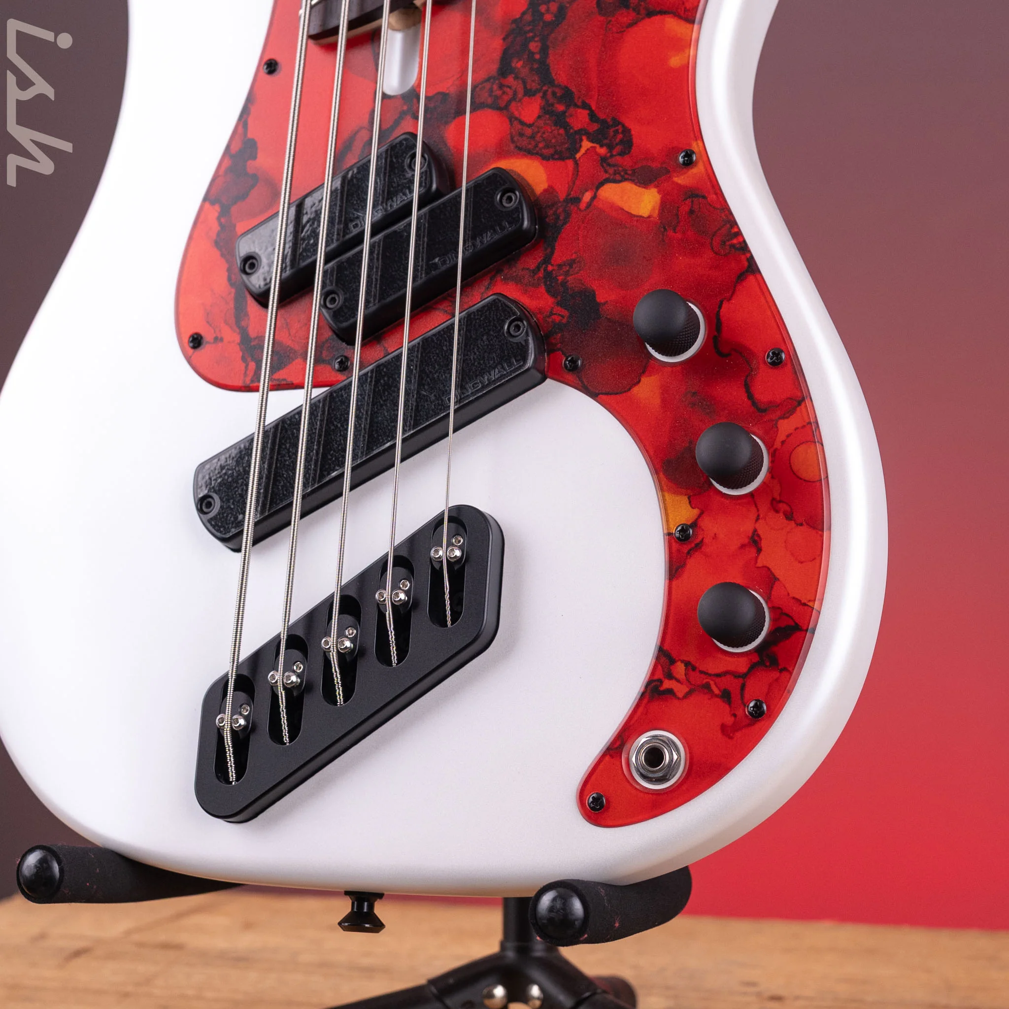 Dingwall SP1 5-String Bass Matte Ducati Pearl White - Image 5