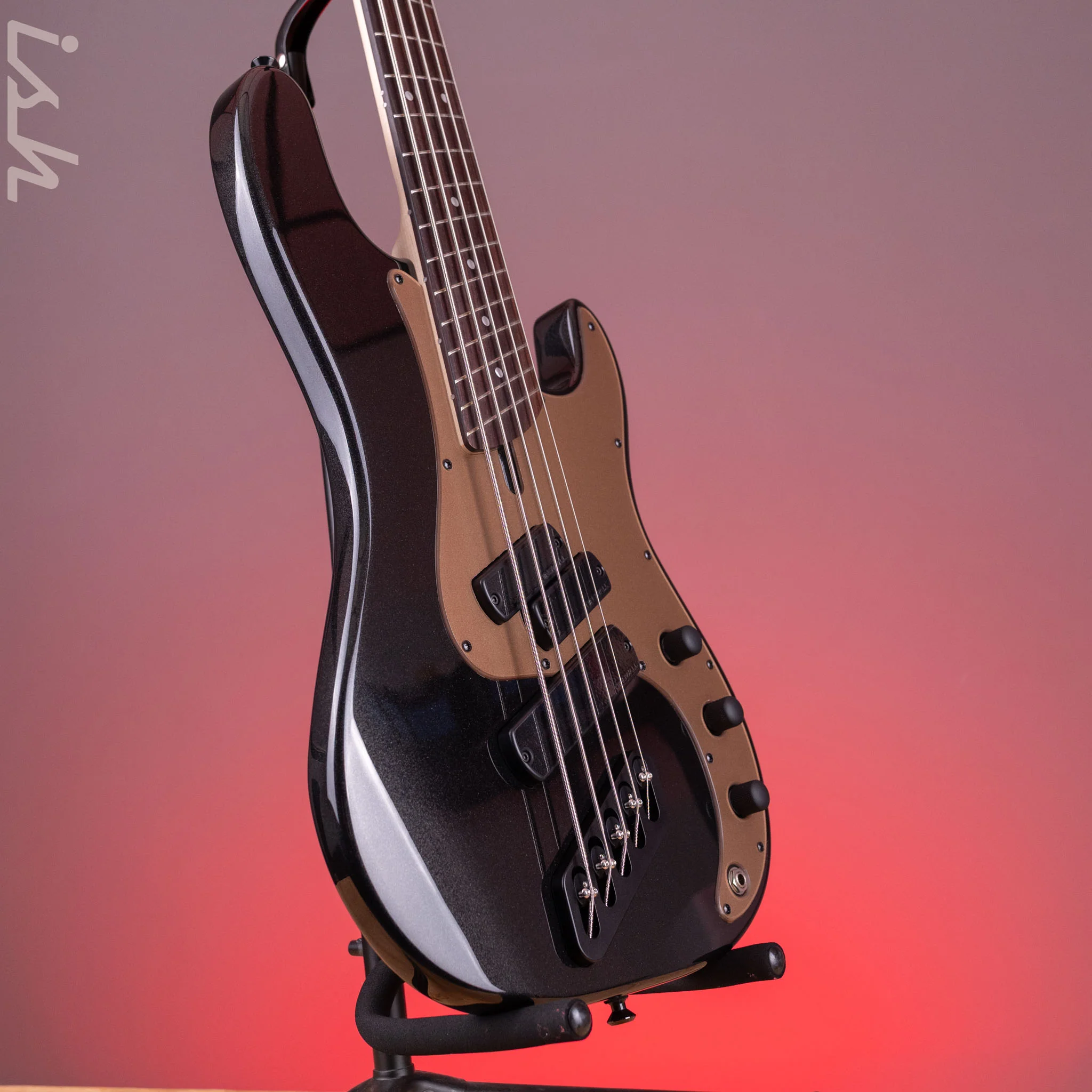 Dingwall SP1 5-String Bass Gloss Metallic Black - Image 3