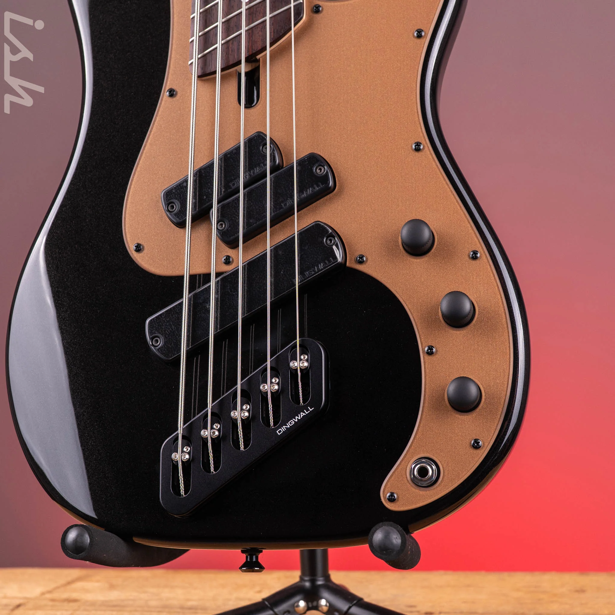 Dingwall SP1 5-String Bass Gloss Metallic Black - Image 5