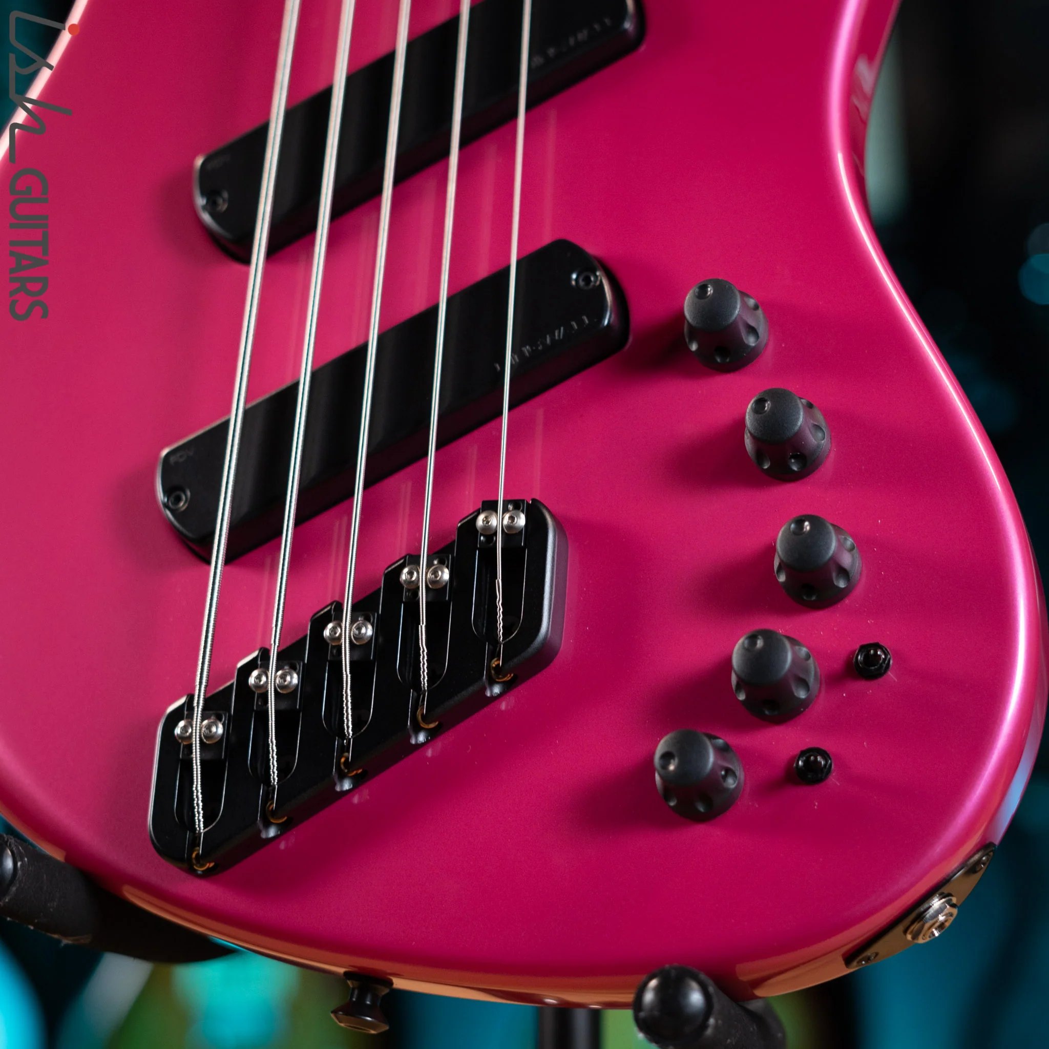 Dingwall Super J 5-String Bass Pink Metallic Gloss - Image 4