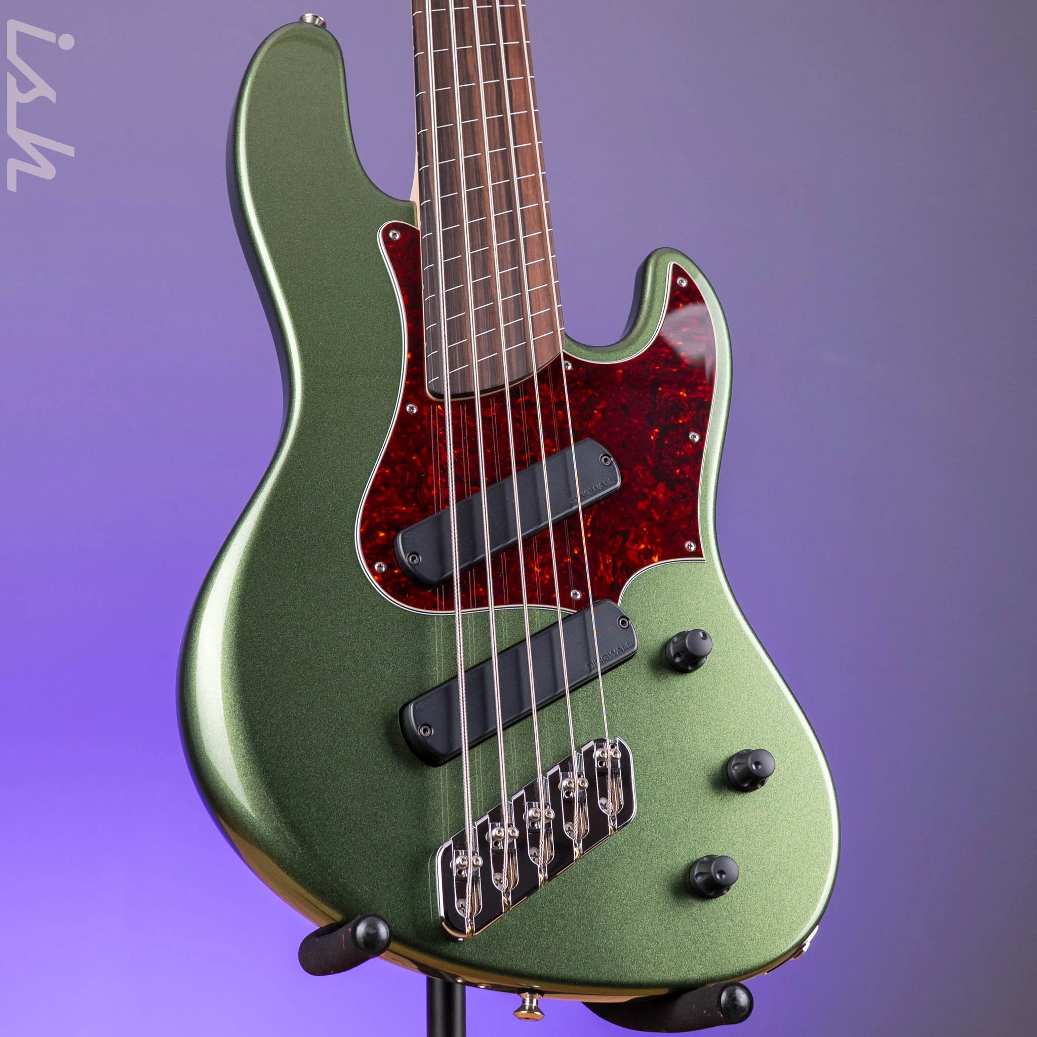 Dingwall Super J 5-string Fretless Metallic Green