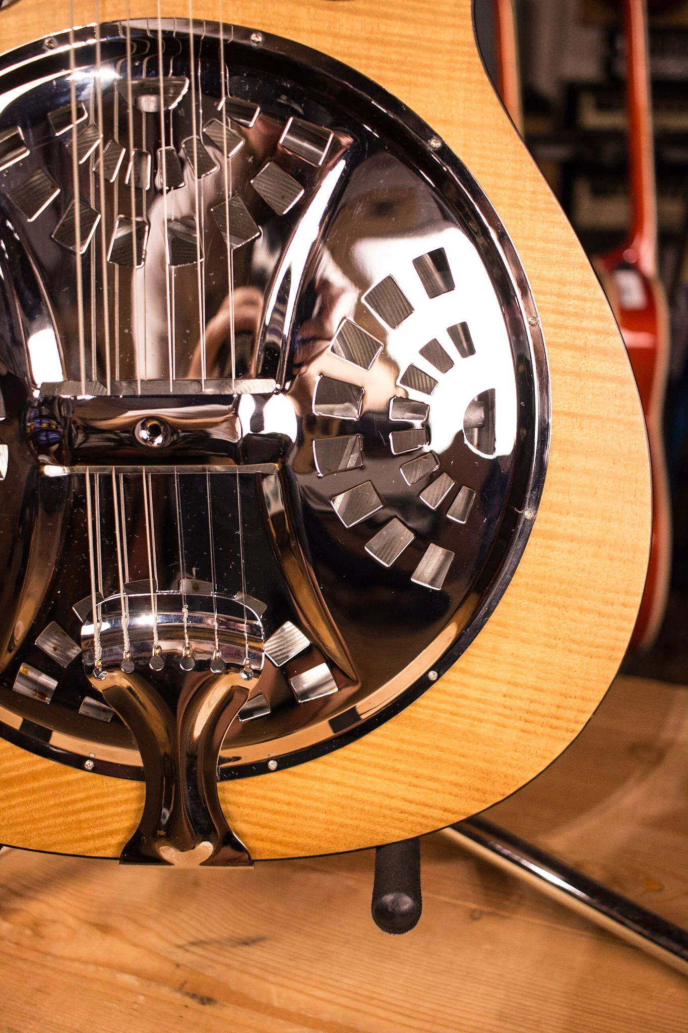 Dobro Hound Dog Deluxe Square Neck Resonator Acoustic Electric - Image 4