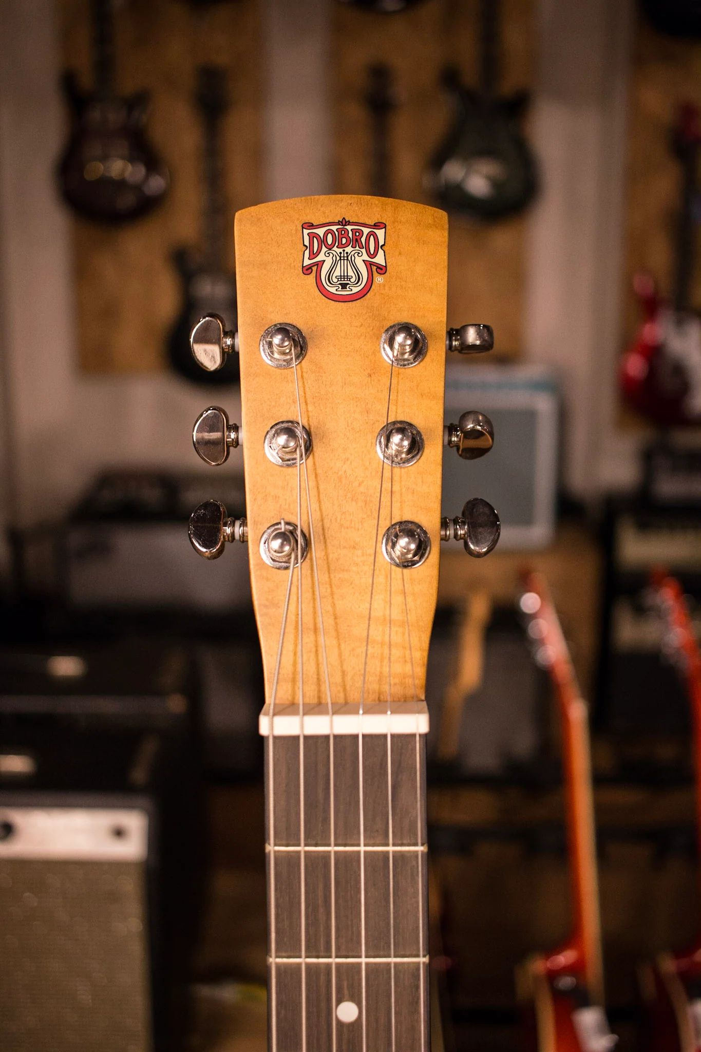 Dobro Hound Dog Deluxe Square Neck Resonator Acoustic Electric - Image 5
