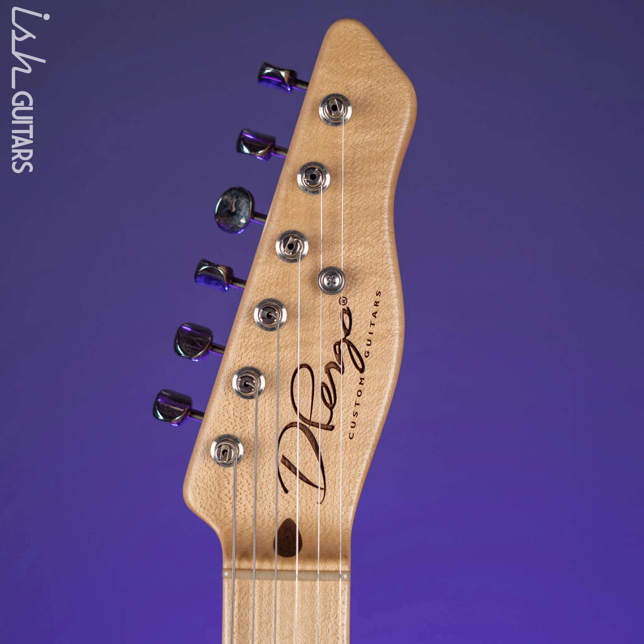 2012 D'Pergo Semi-Hollow Limited Aged Bakersfield Tele Calais Coral - Image 7