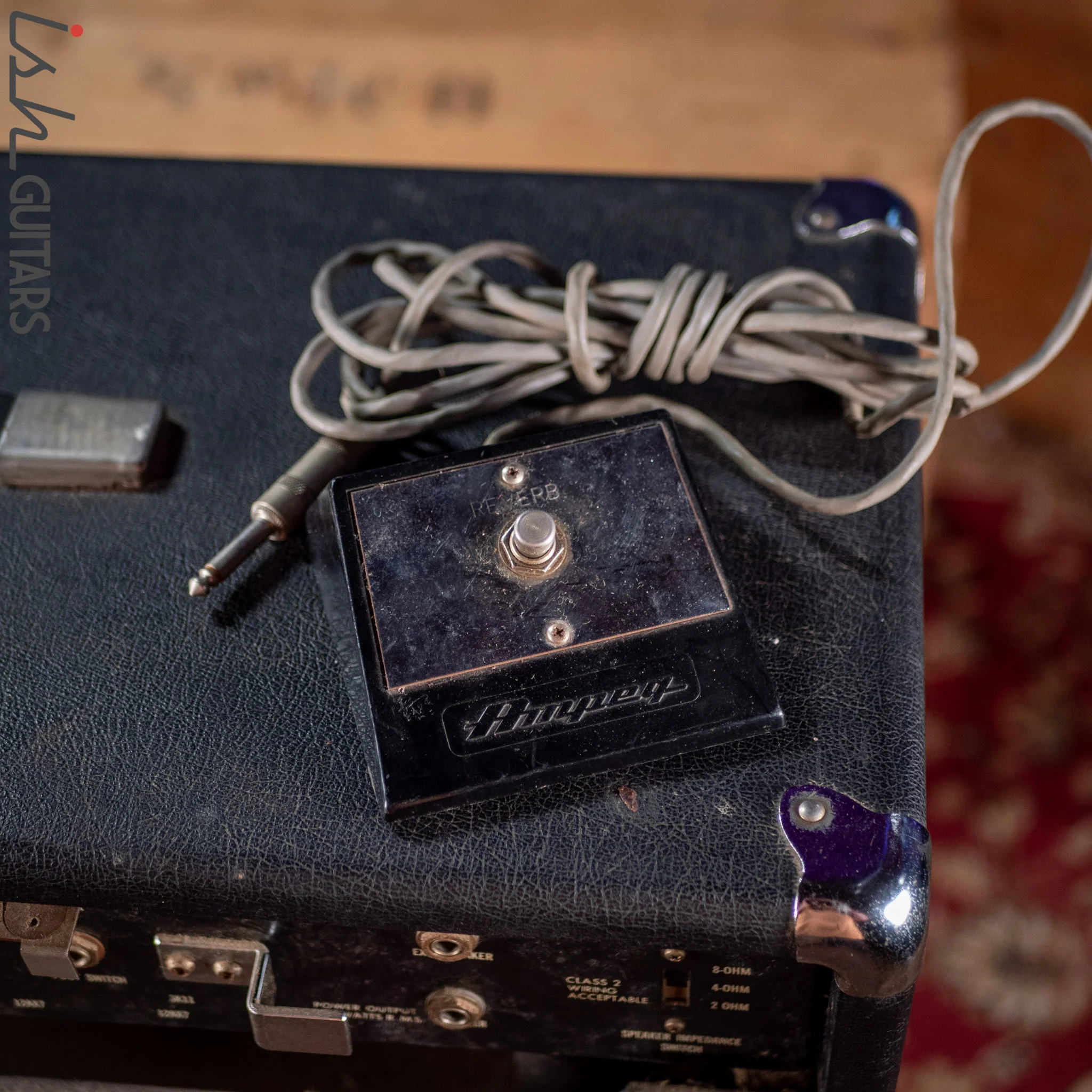 Early 1970s Ampeg V-4 Guitar/Bass Amplifier Head and Cabinet w/ Reverb - Image 16