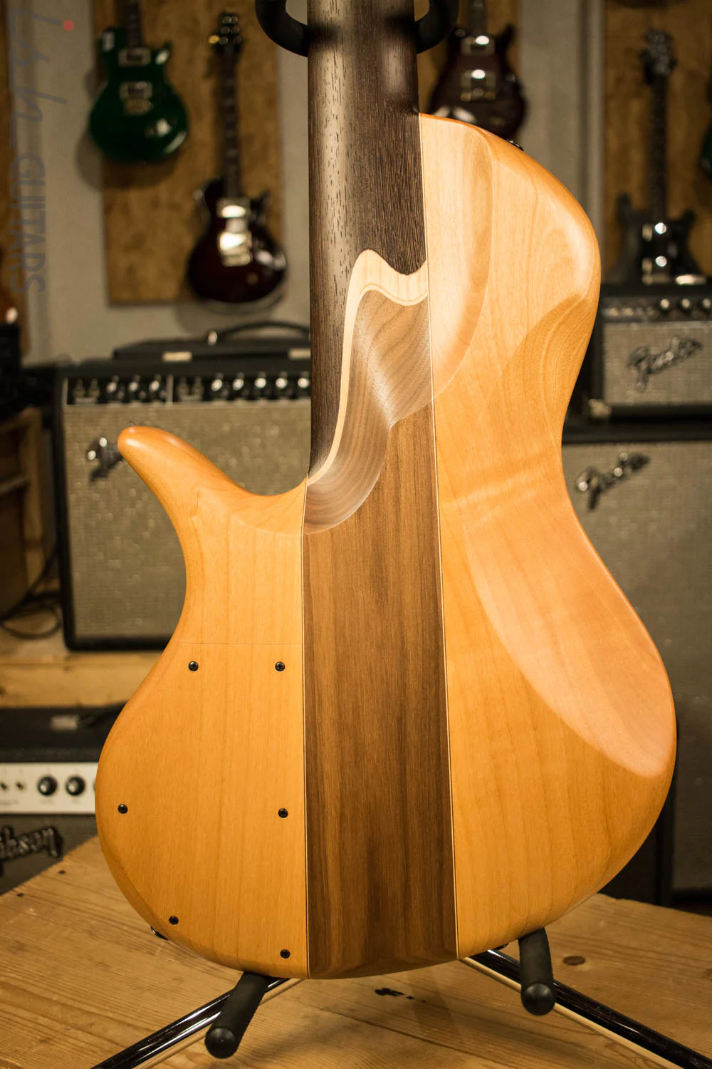 Elrick Singlecut Neck Through Bass Guitar Wenge Neck - Image 7