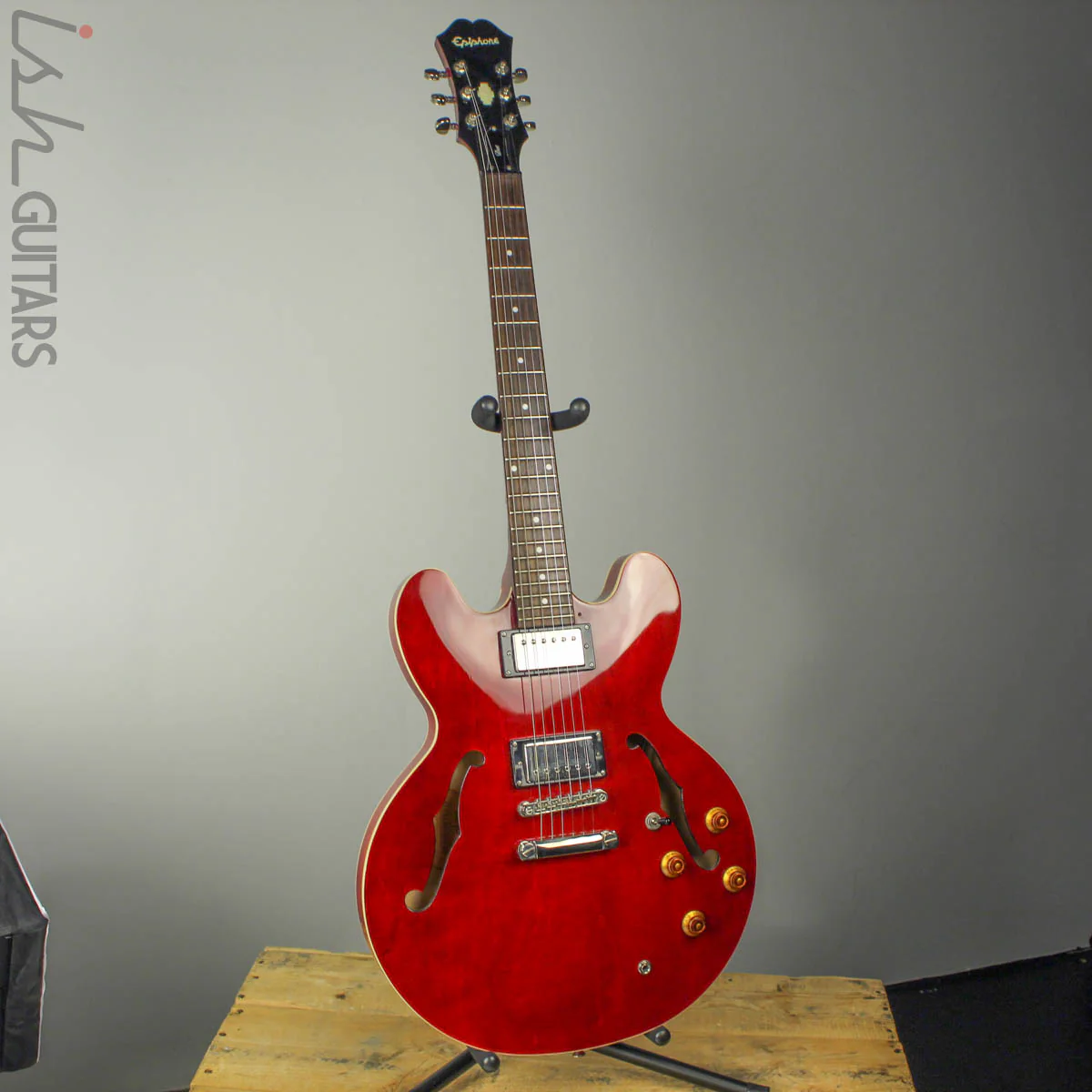 2009 Epiphone Dot ES-335 Semi Hollow Cherry Red - Image 2