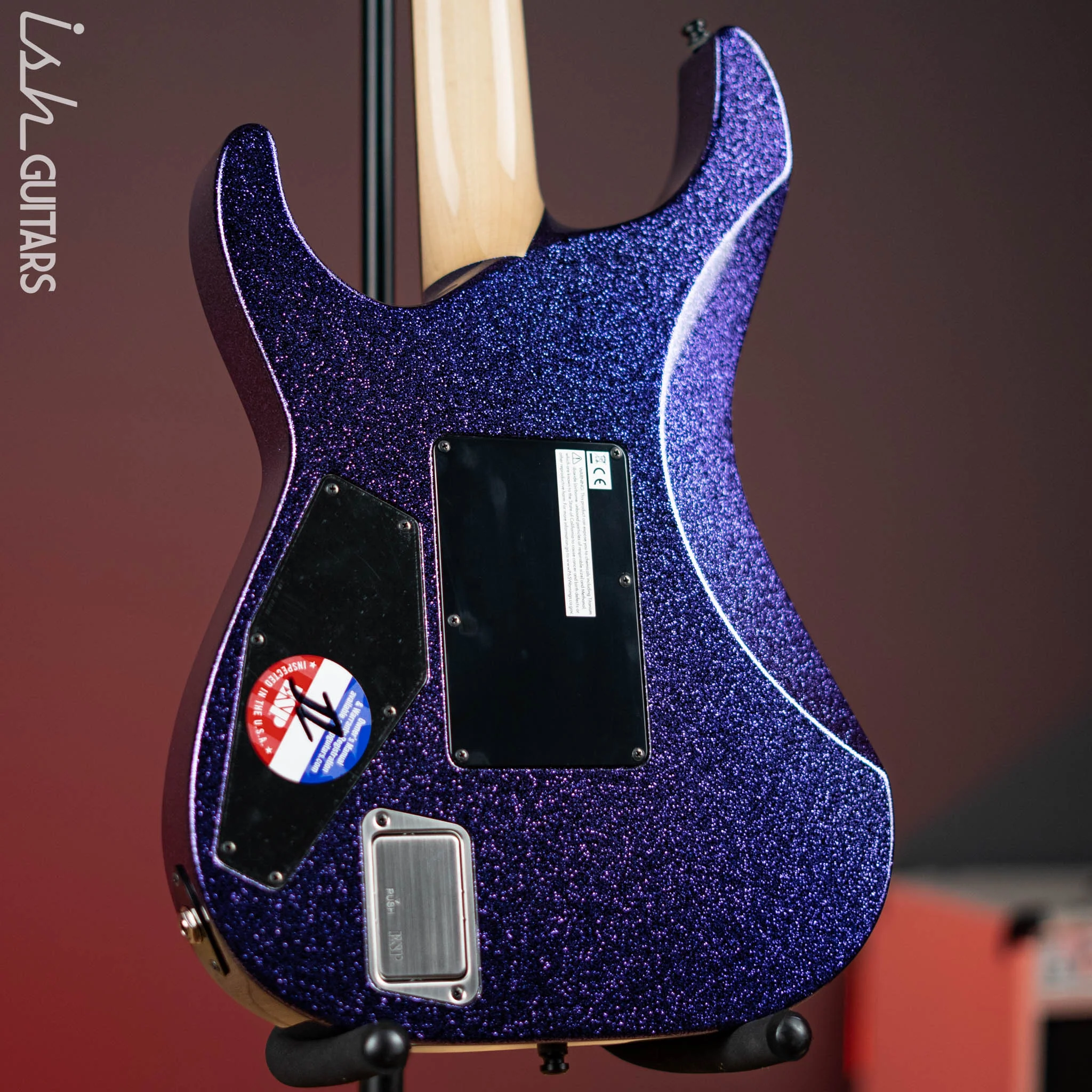 ESP KH-2 Kirk Hammett Signature Electric Guitar Purple Sparkle - Image 8