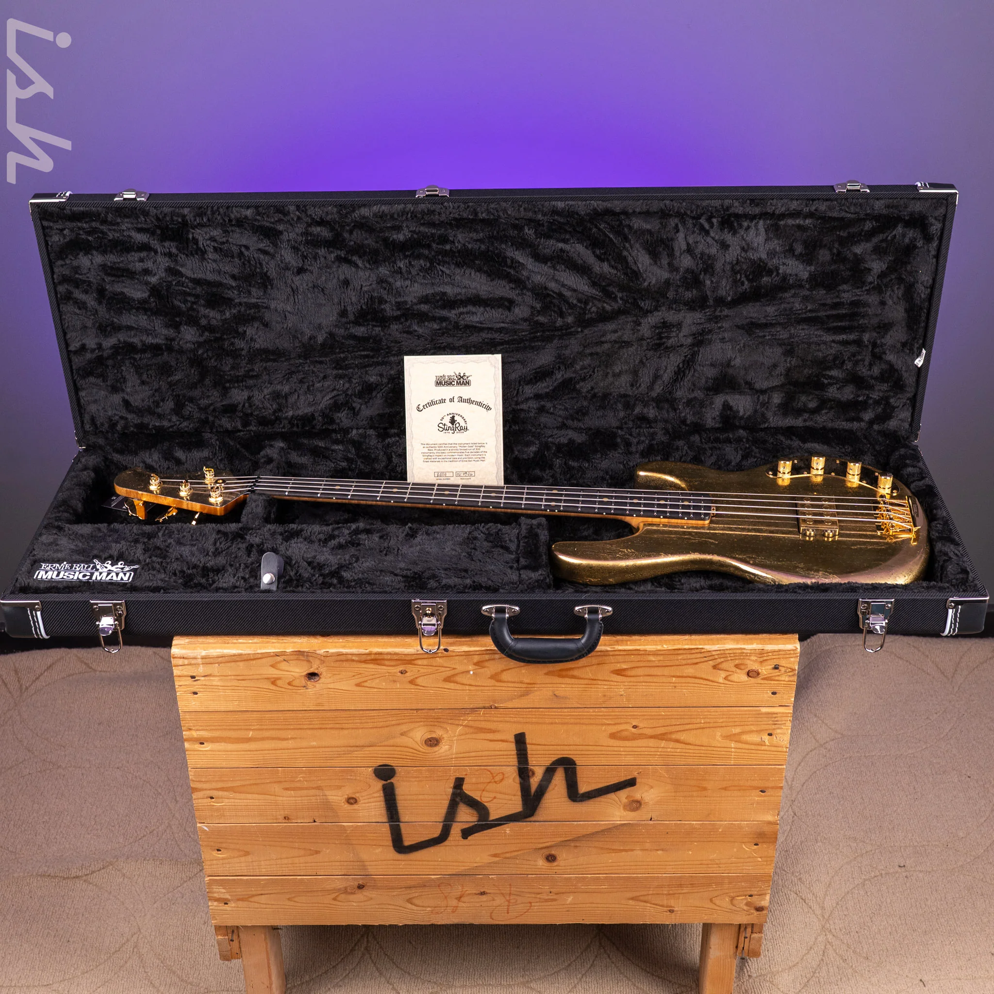 Ernie Ball Music Man 50th Anniversary StingRay Molten Gold - Image 13