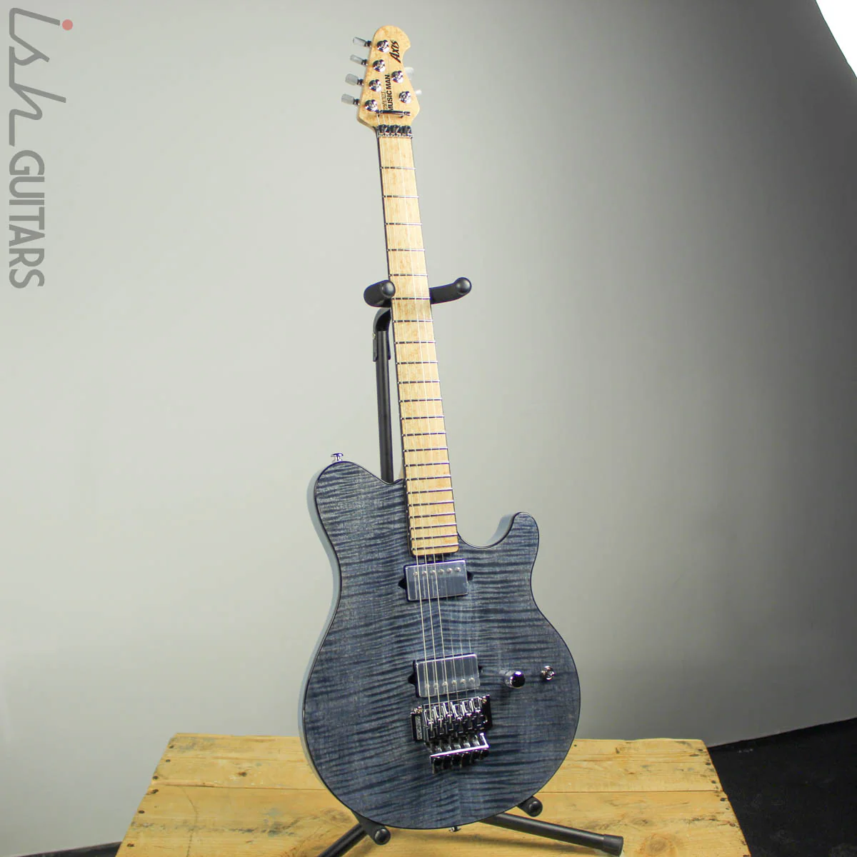 Ernie Ball Music Man BFR Axis Steel Blue Flame - Image 2