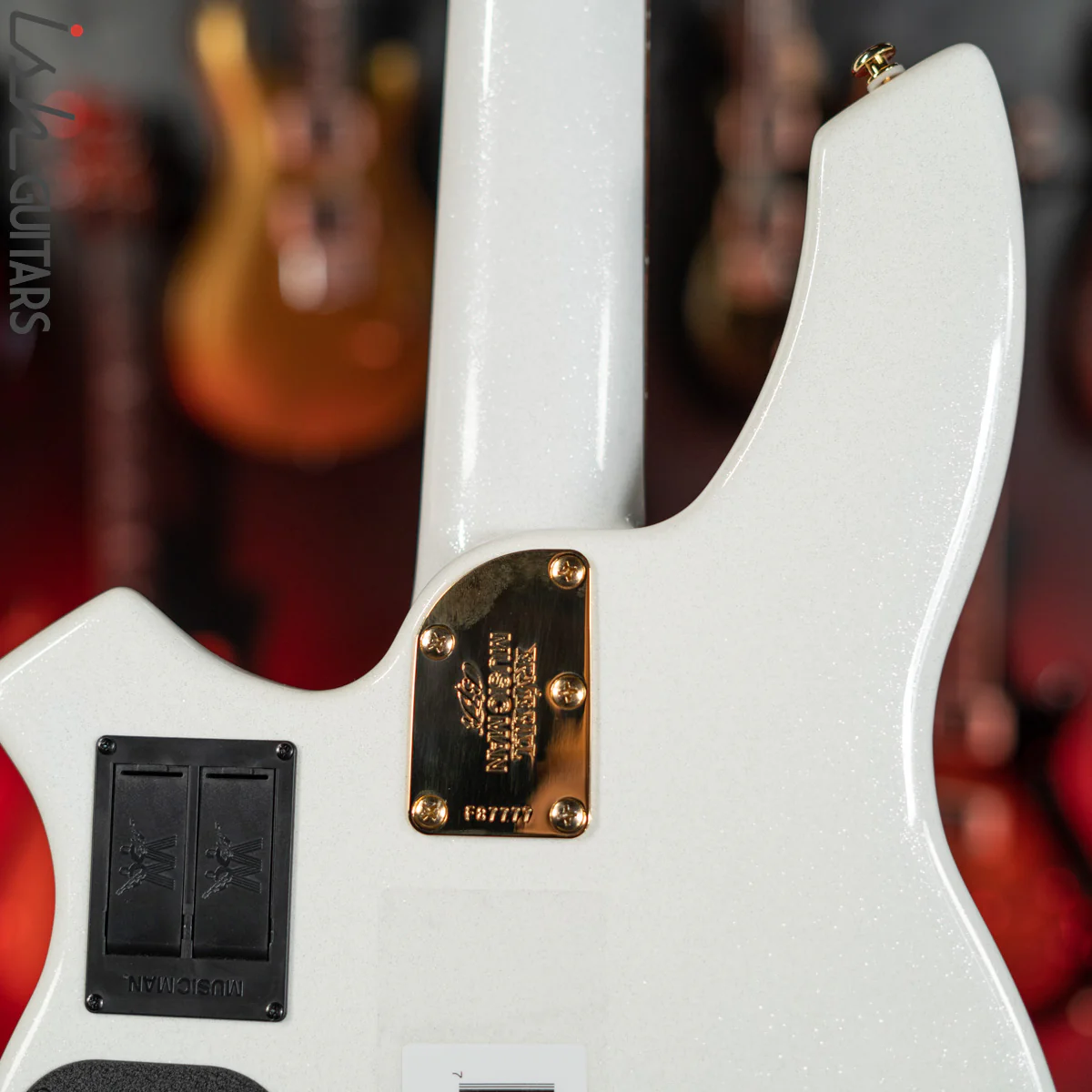 Ernie Ball Music Man BFR Crescendo Bongo 5 HH Bass White Sparkle Gloss - Image 9