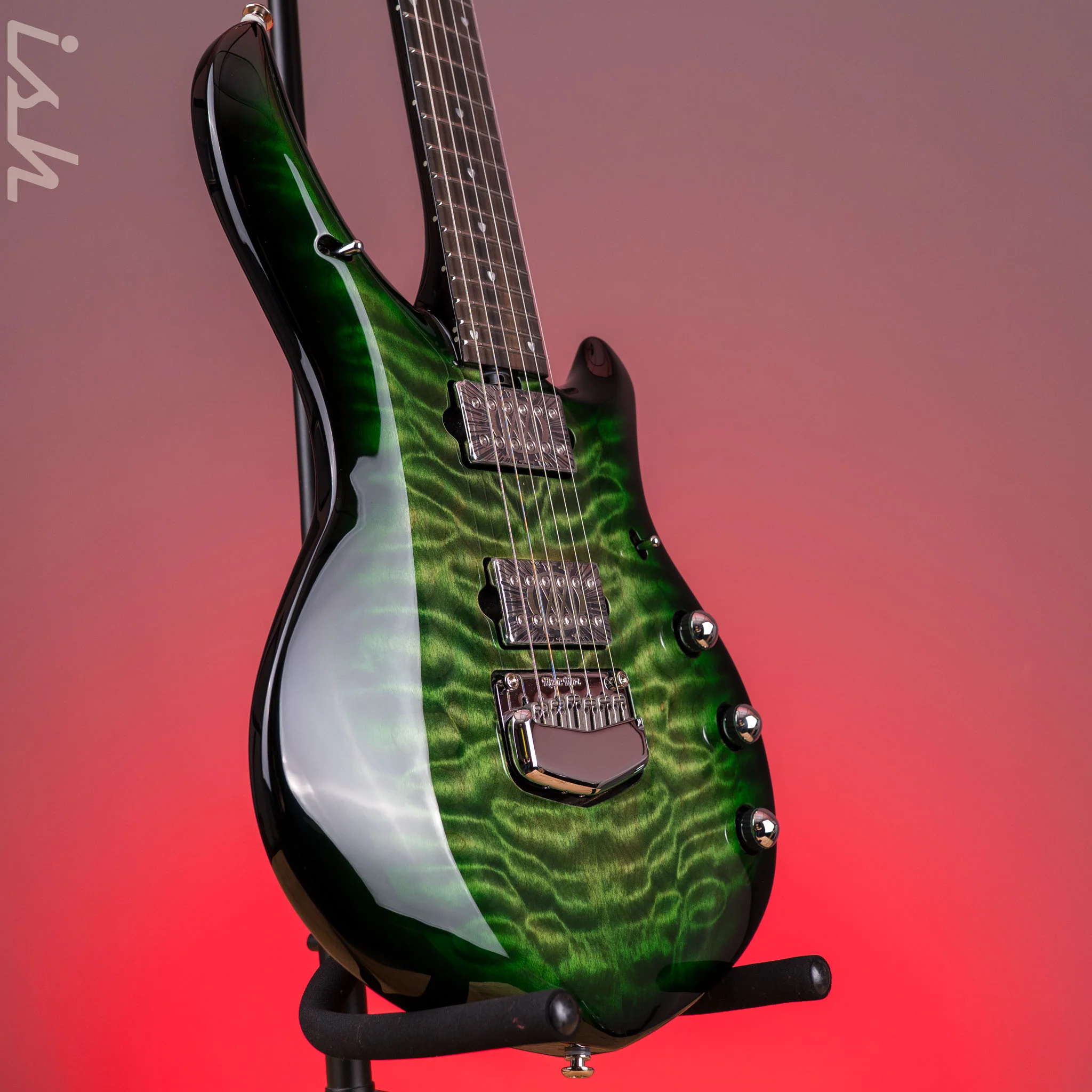 Ernie Ball Music Man BFR Majesty 6-String Electric Guitar Malachite - Image 3