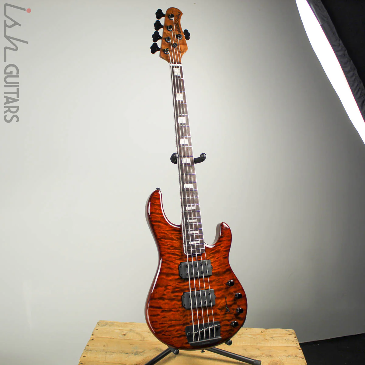 2019 Ernie Ball Music Man BFR StingRay 5 Giants Orange - Image 2