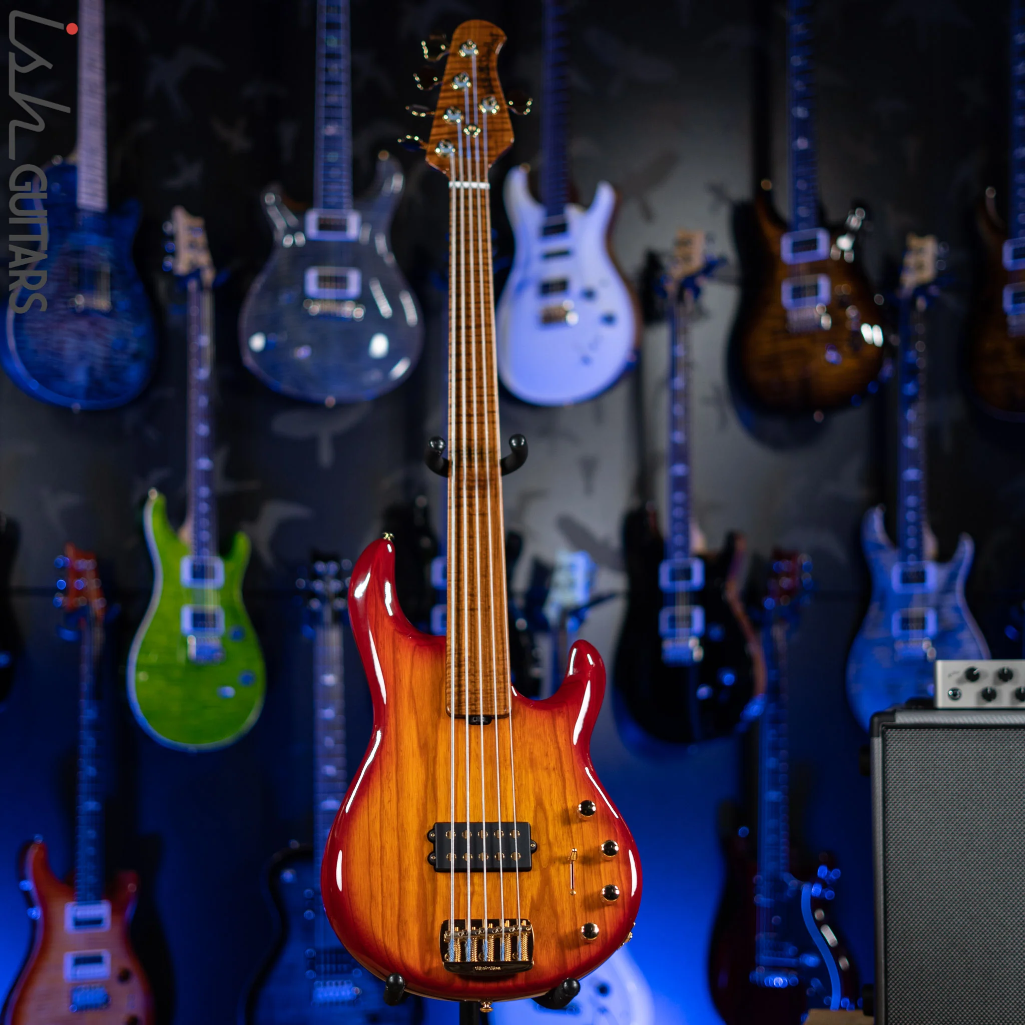 Ernie Ball Music Man BFR StingRay 5 Special Fretless Fuego - Image 2