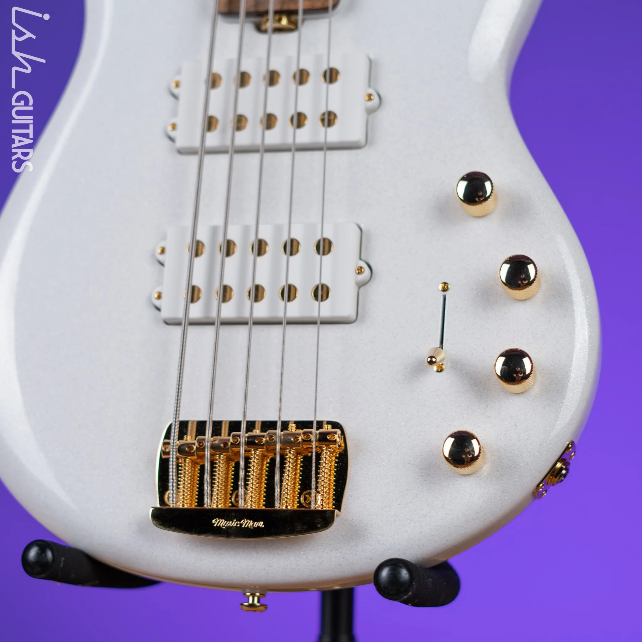 Ernie Ball Music Man BFR StingRay Special 5 HH 5-String Bass Crescendo White - Image 4