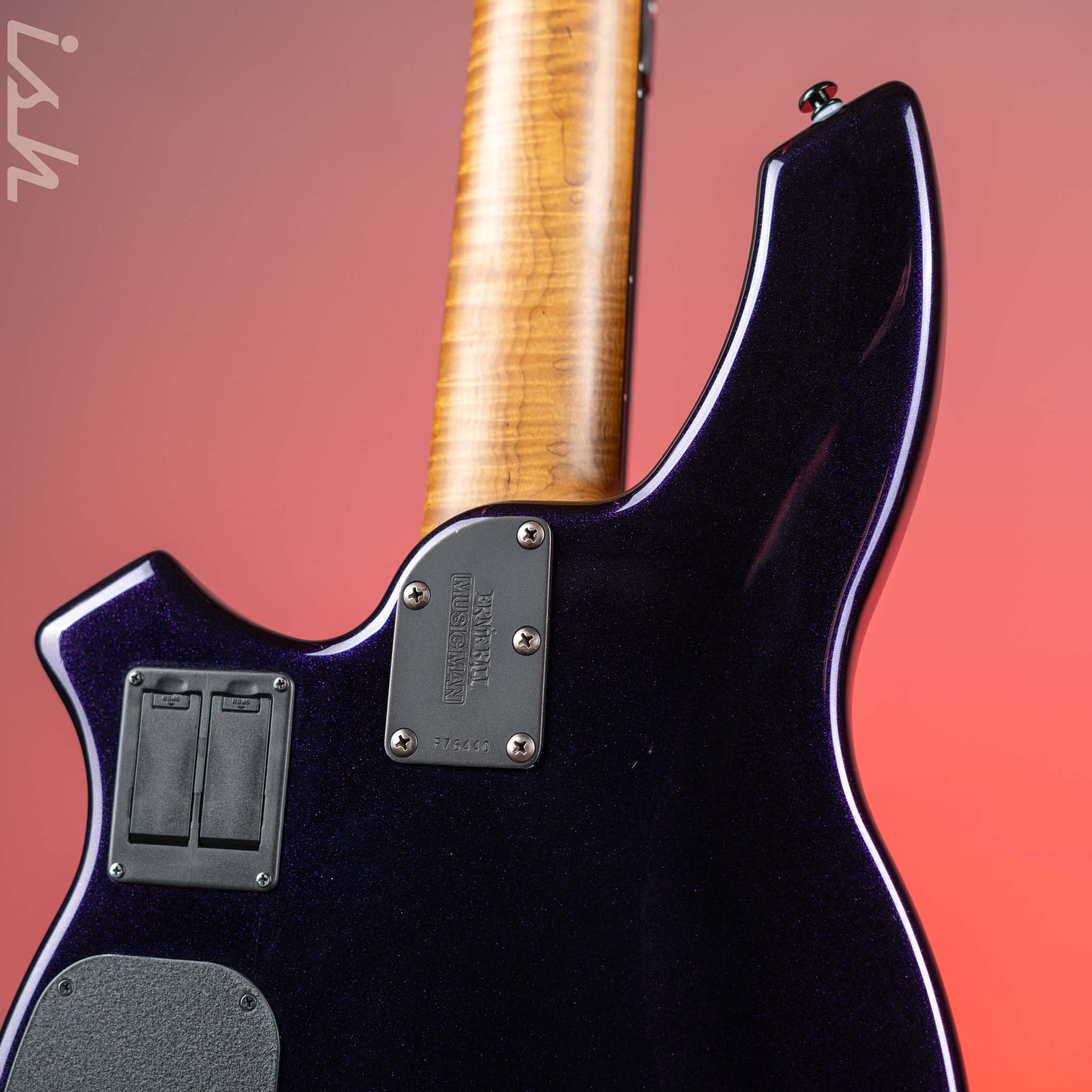 2018 Ernie Ball Music Man Bongo 5 String Limited Edition Barolo Purple - Image 12