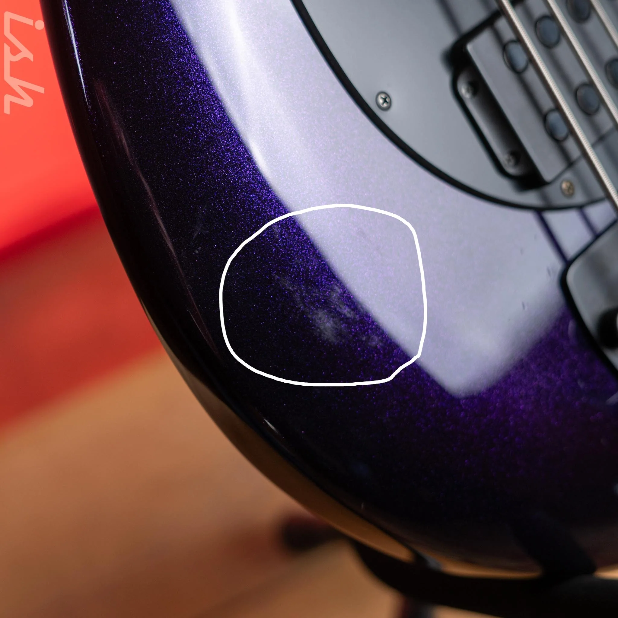 2018 Ernie Ball Music Man Bongo 5 String Limited Edition Barolo Purple - Image 8
