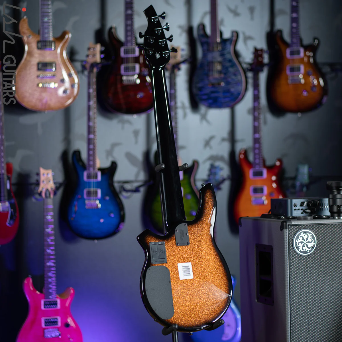 Ernie Ball Music Man Bongo 6-String Bass Harvest Orange - Image 8