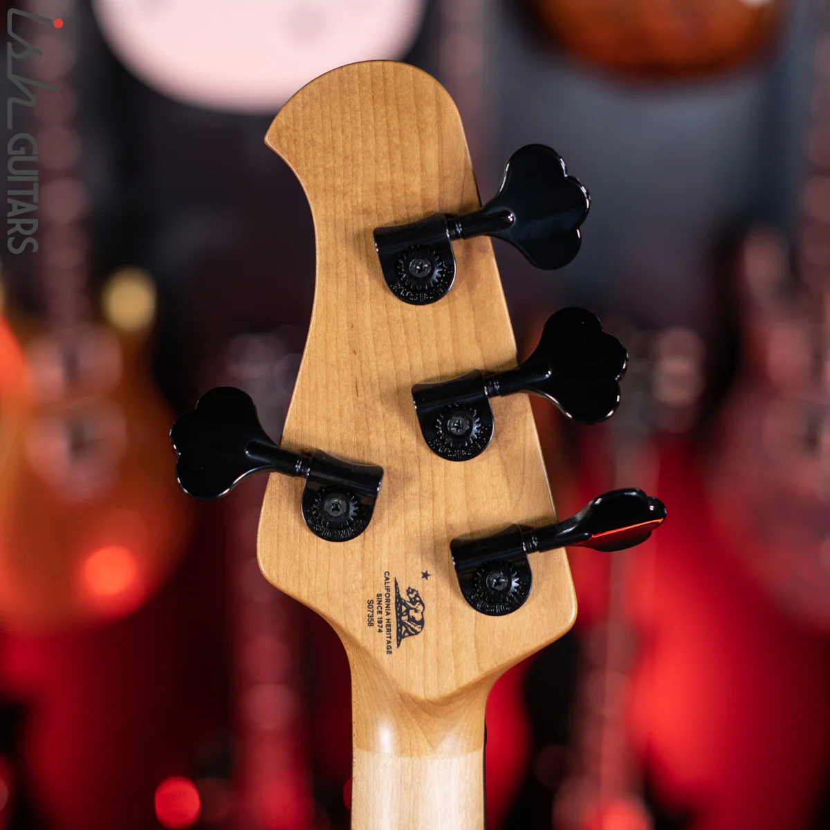 Ernie Ball Music Man DarkRay 4-String Bass Obsidian Black - Image 11
