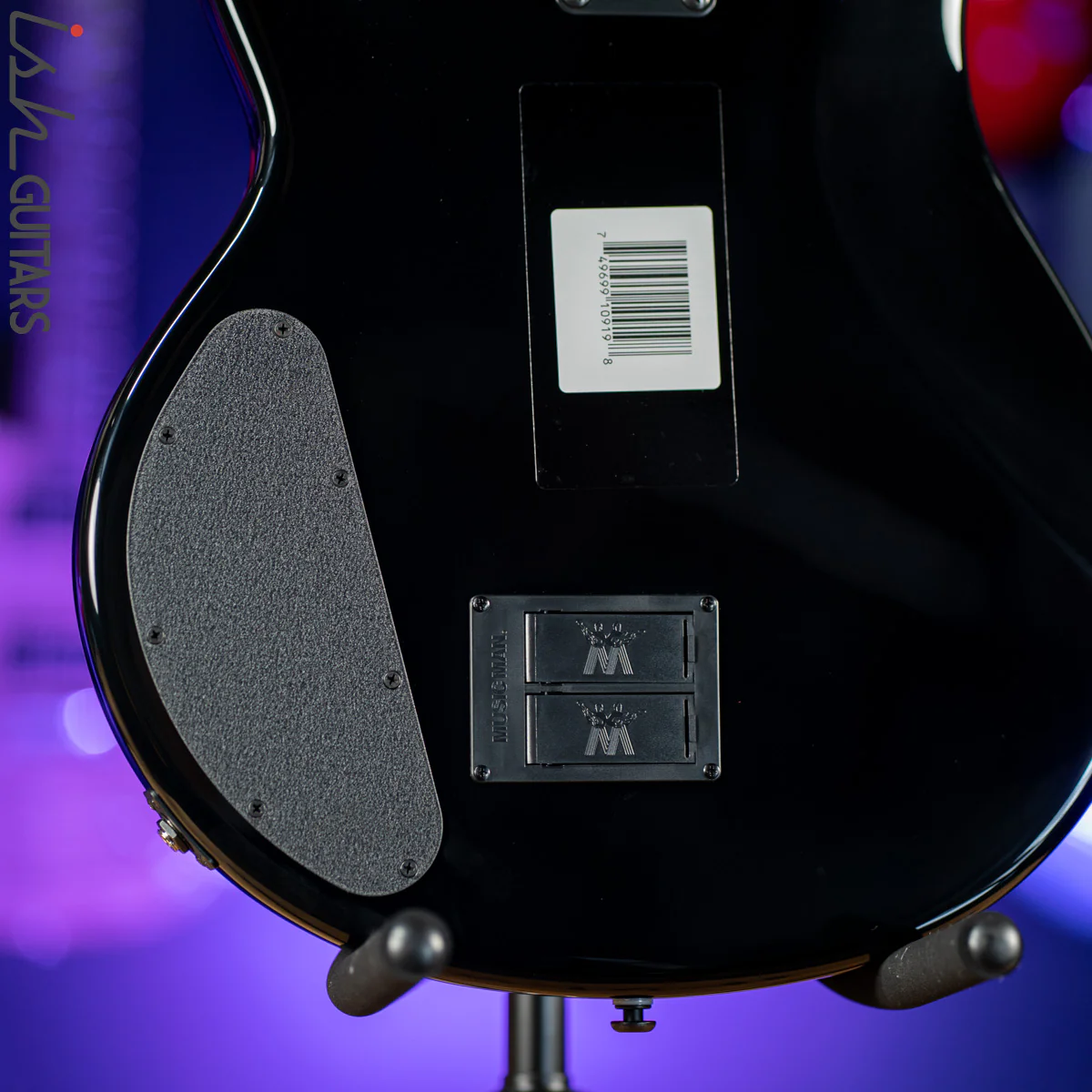 Ernie Ball Music Man DarkRay 4-String Bass Obsidian Black - Image 11