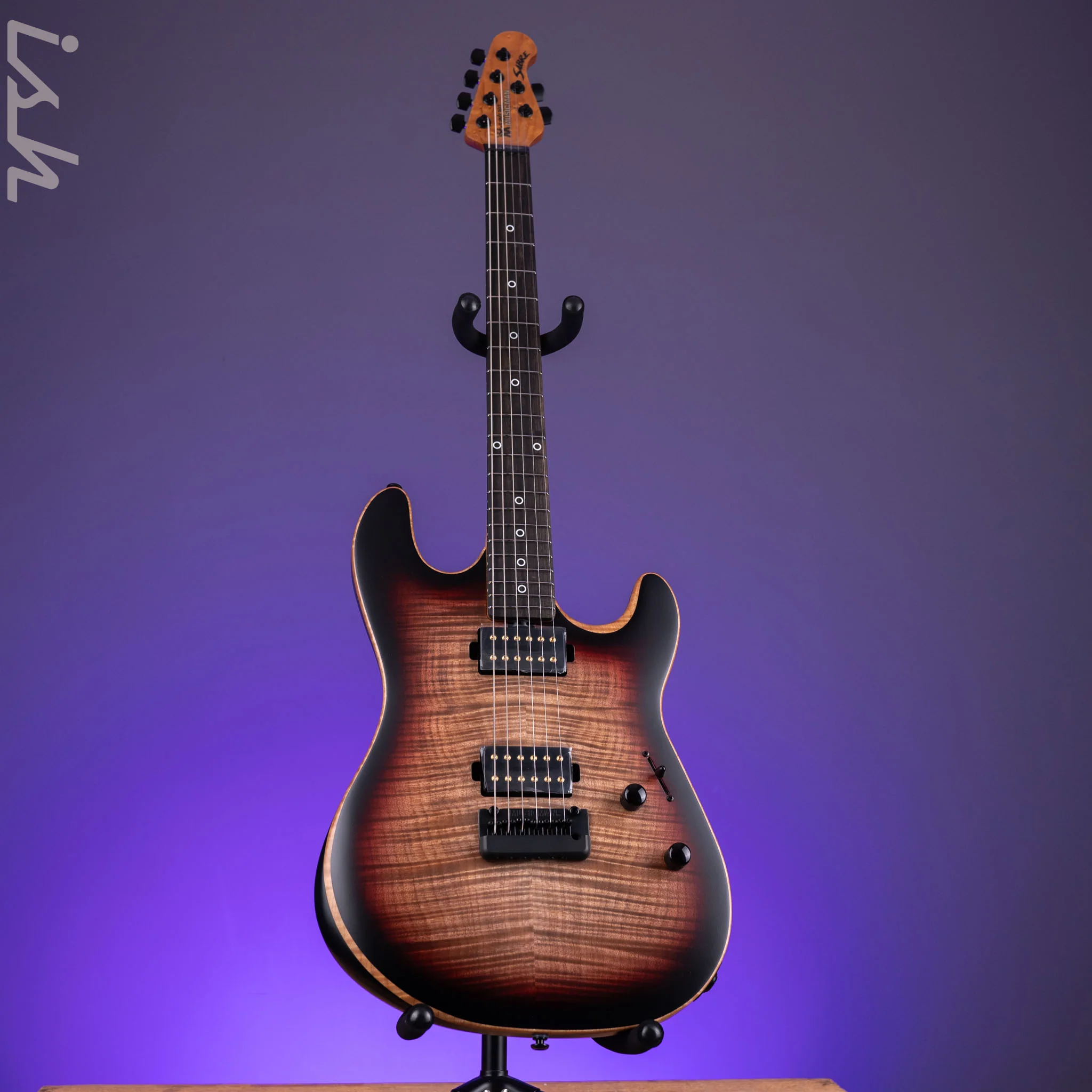 Ernie Ball Music Man Rabea Massaad Sabre HH Vileblood Burst - Image 2