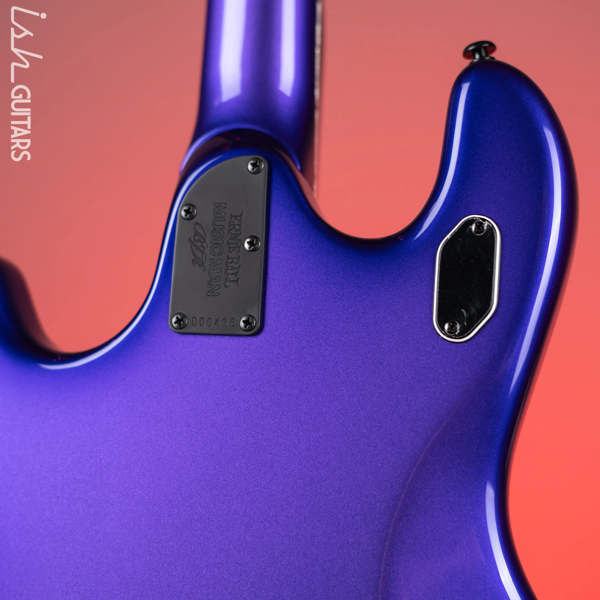 Ernie Ball Music Man Sting Ray HT Electric Guitar Plum Crazy Burst BFR - Image 10