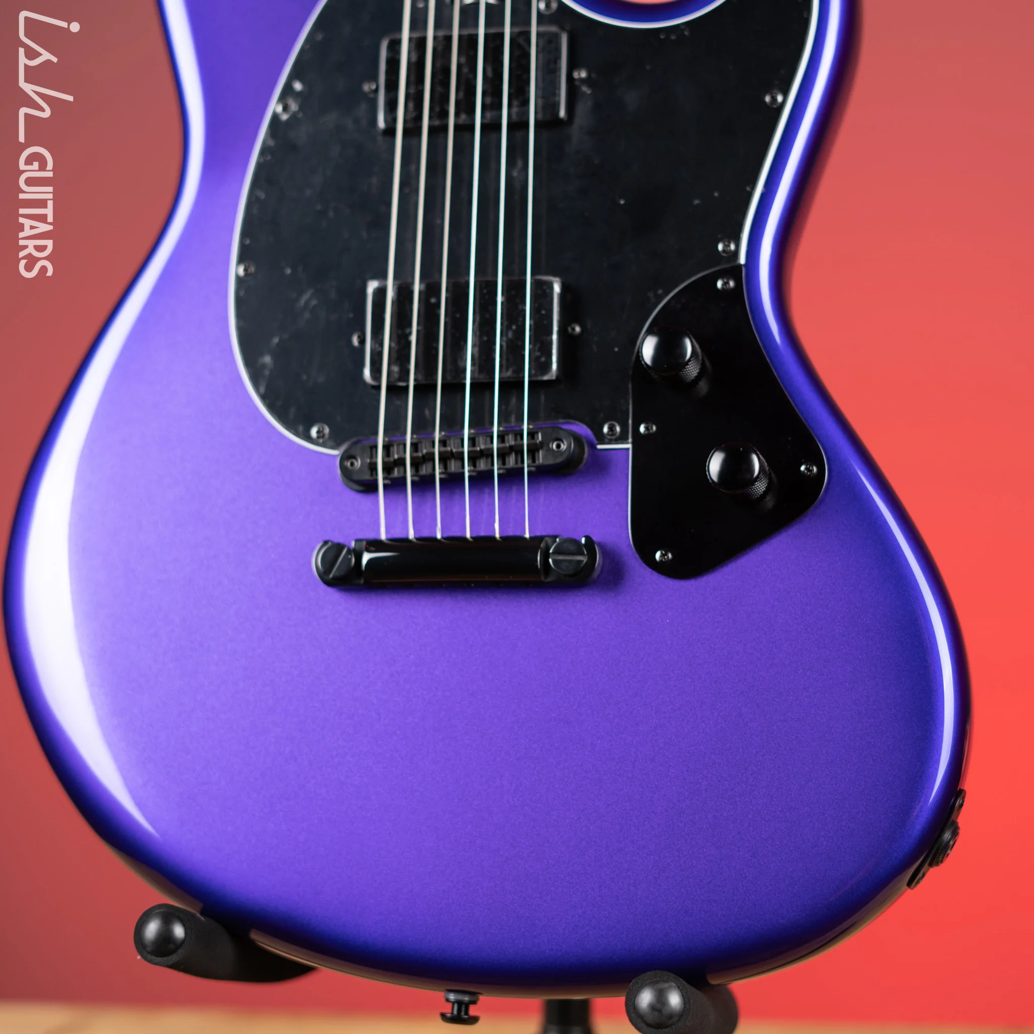 Ernie Ball Music Man Sting Ray HT Electric Guitar Plum Crazy Burst BFR - Image 4