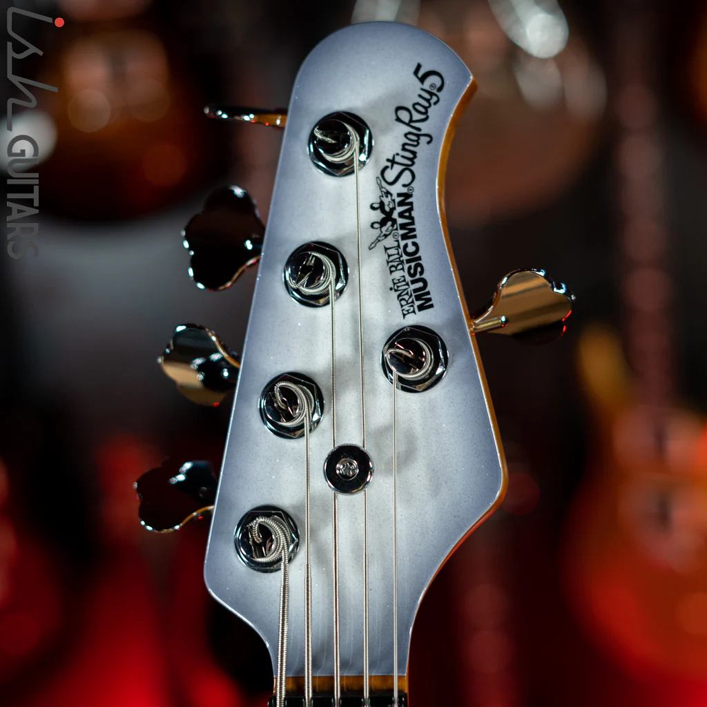 Ernie Ball Music Man StingRay 5 Special Bass Snowy Night - Image 6