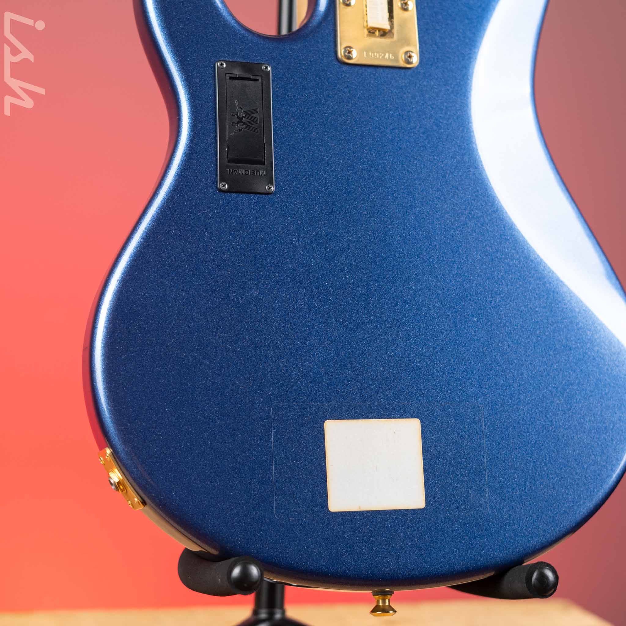 2017 Ernie Ball Music Man StingRay 5 Pace Car Blue Metallic - Image 11