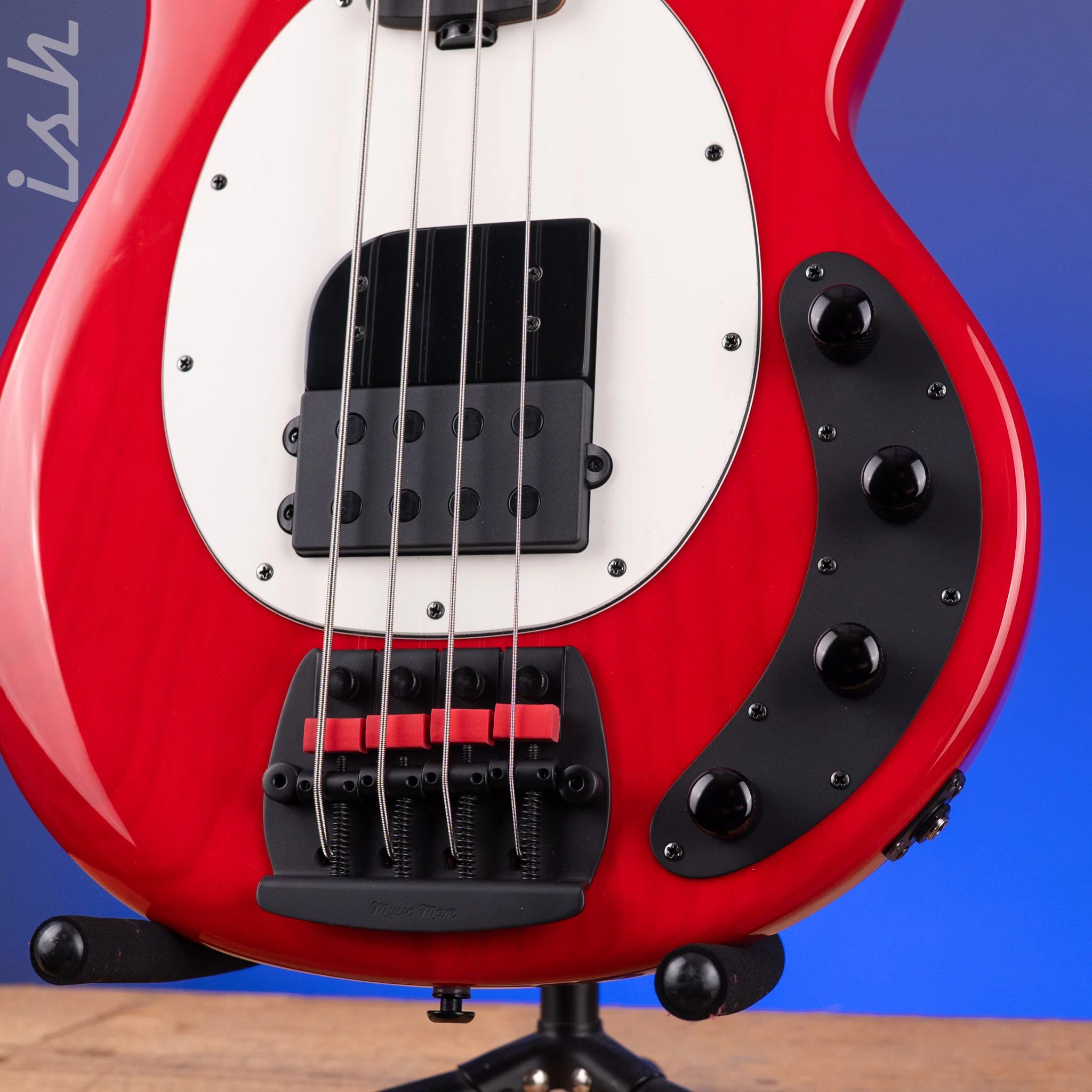 Ernie Ball Music Man Tim Commerford Artist Series StingRay Bass Caliper Red - Image 5