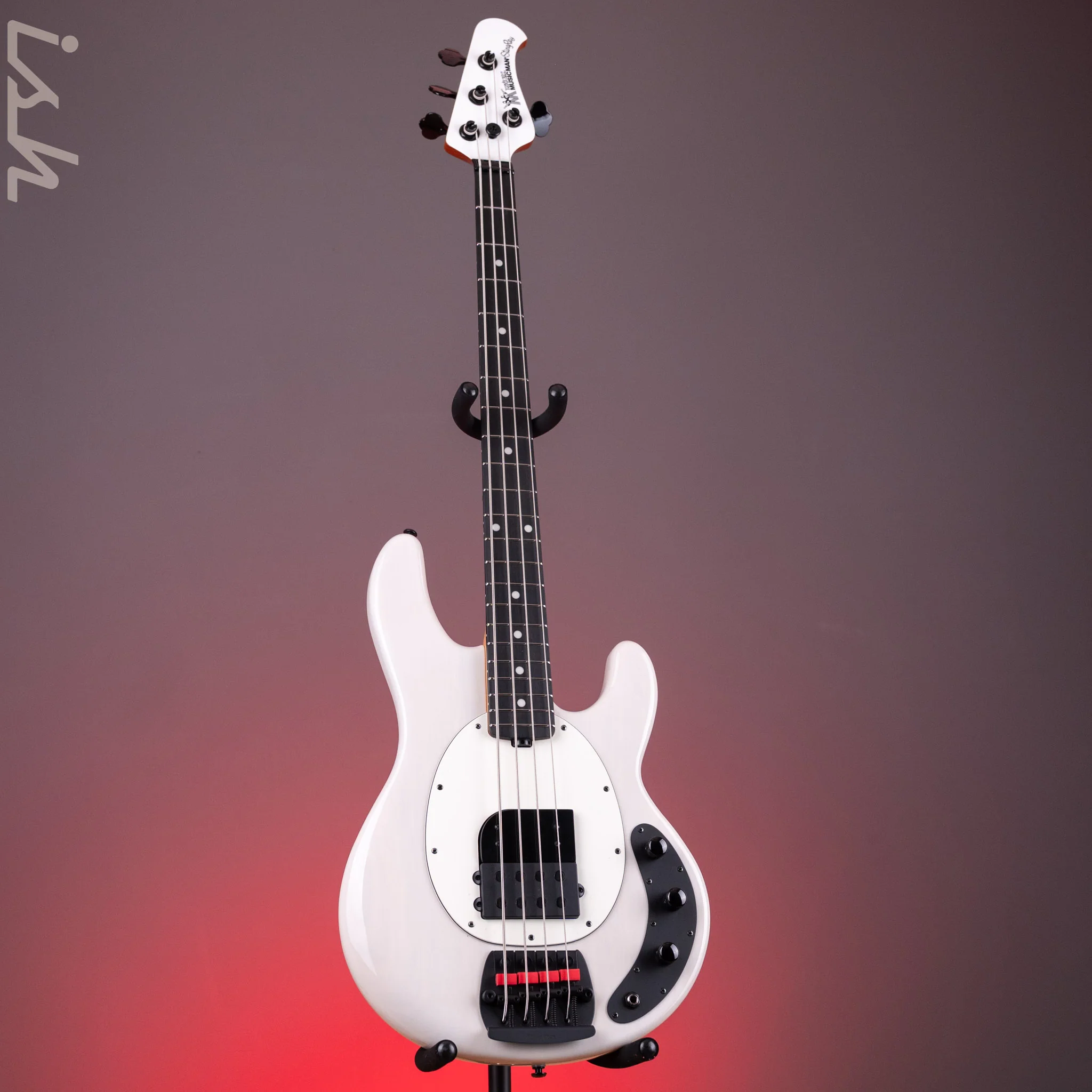 Ernie Ball Music Man Tim Commerford Artist Series StingRay Bass Fight Night White - Image 2