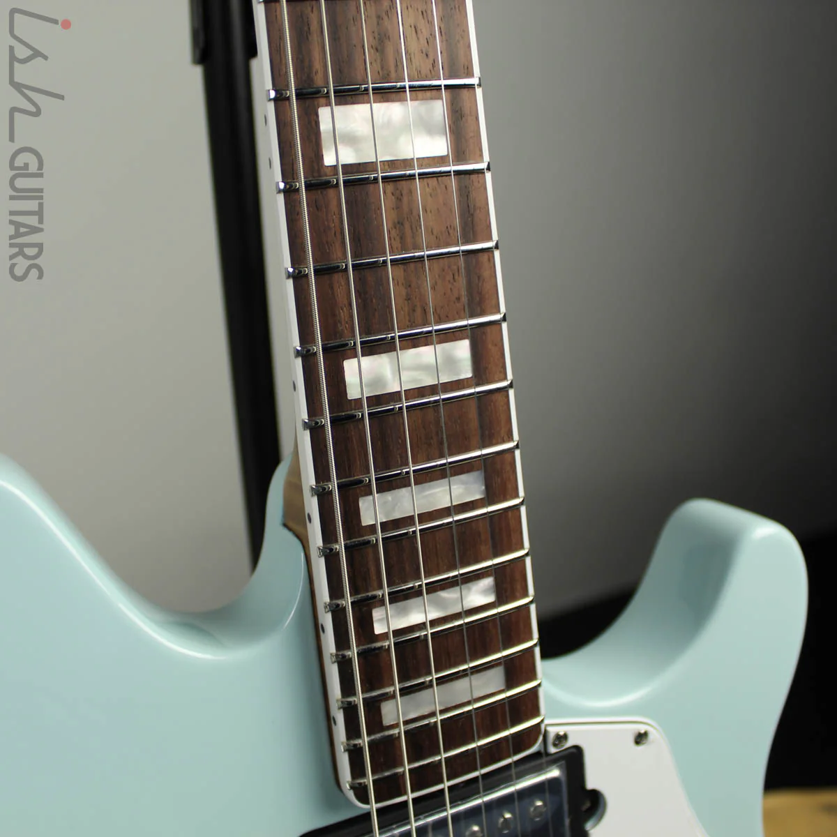 Ernie Ball Music Man BFR Valentine Baby Blue Limited Edition - Image 5