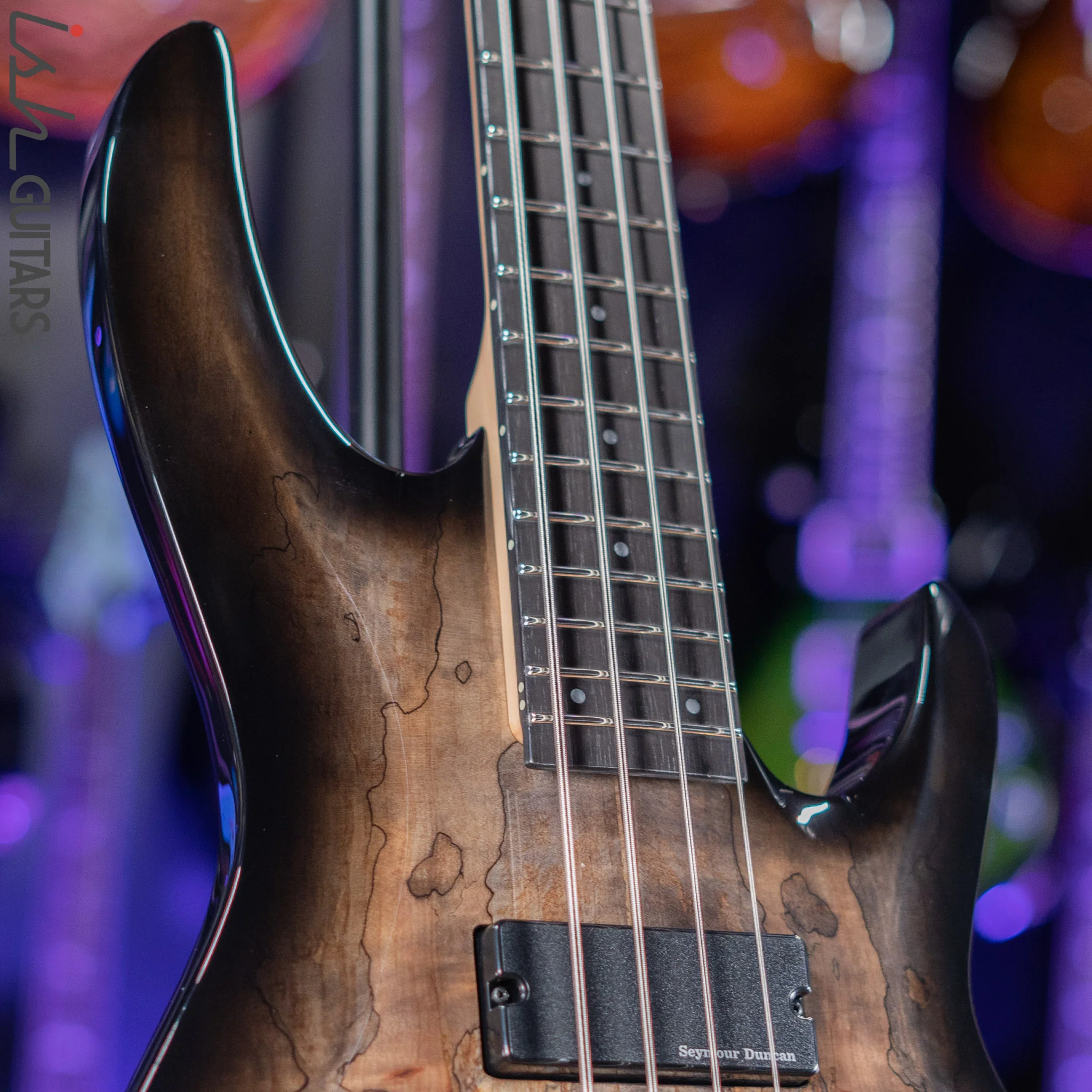 ESP E-II BTL-4 Bass Black Natural Burst Demo - Image 3
