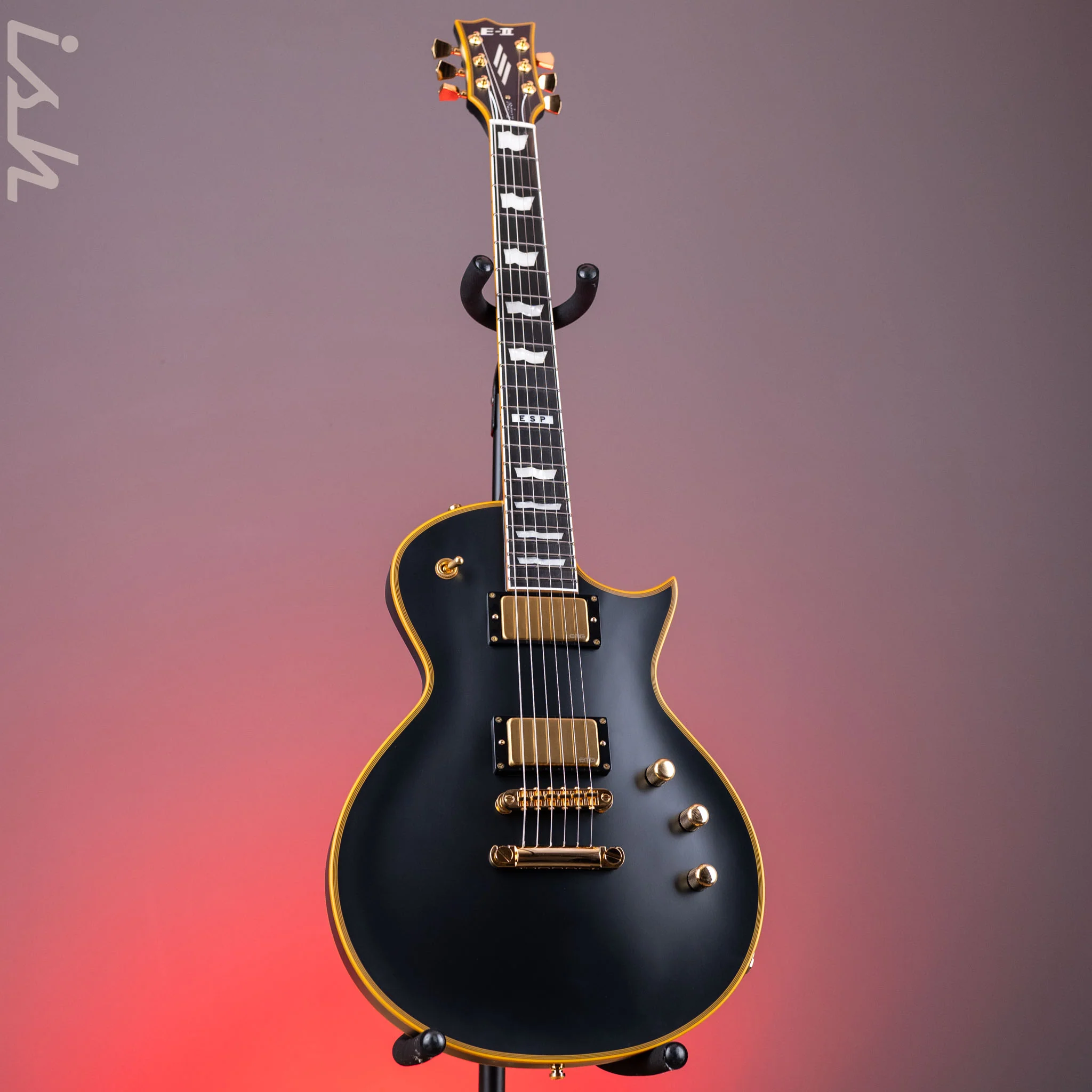 ESP E-II Eclipse DB Electric Guitar Vintage Black - Image 2